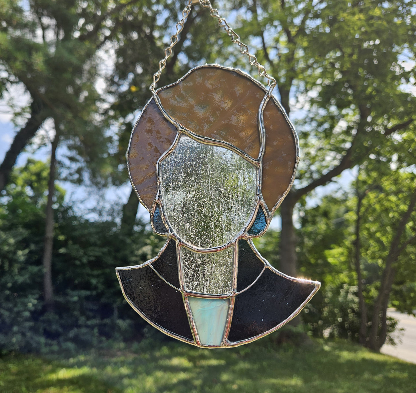 Handmade Stained Glass Suncatcher: Golden Girls Bust, Dorothy