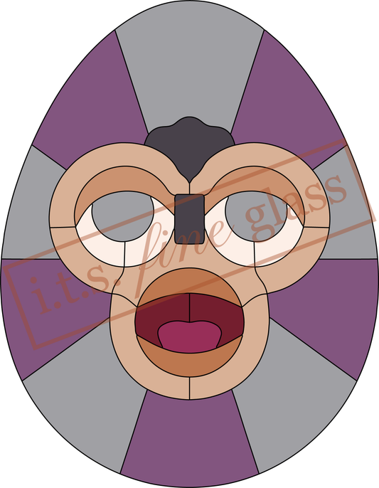 Furby Egg Stained Glass Pattern