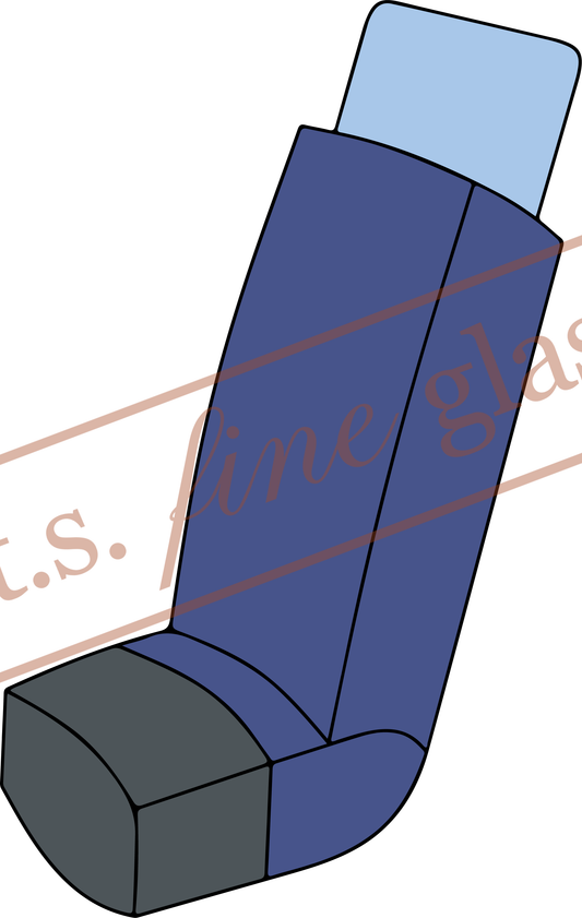 Asthma Inhaler Stained Glass Pattern