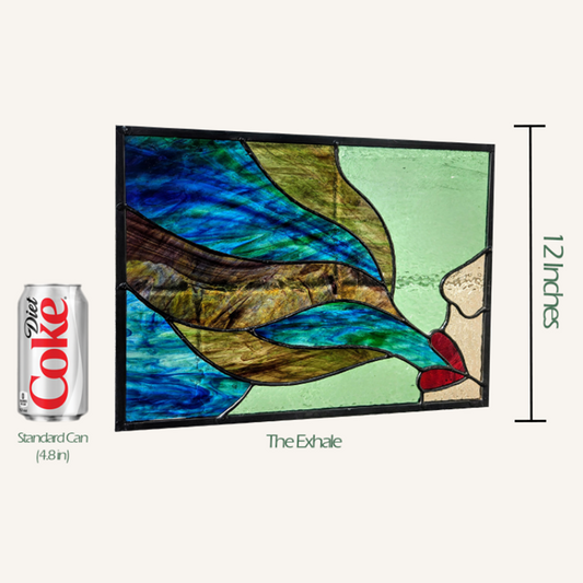 The Exhale Stained Glass Panel