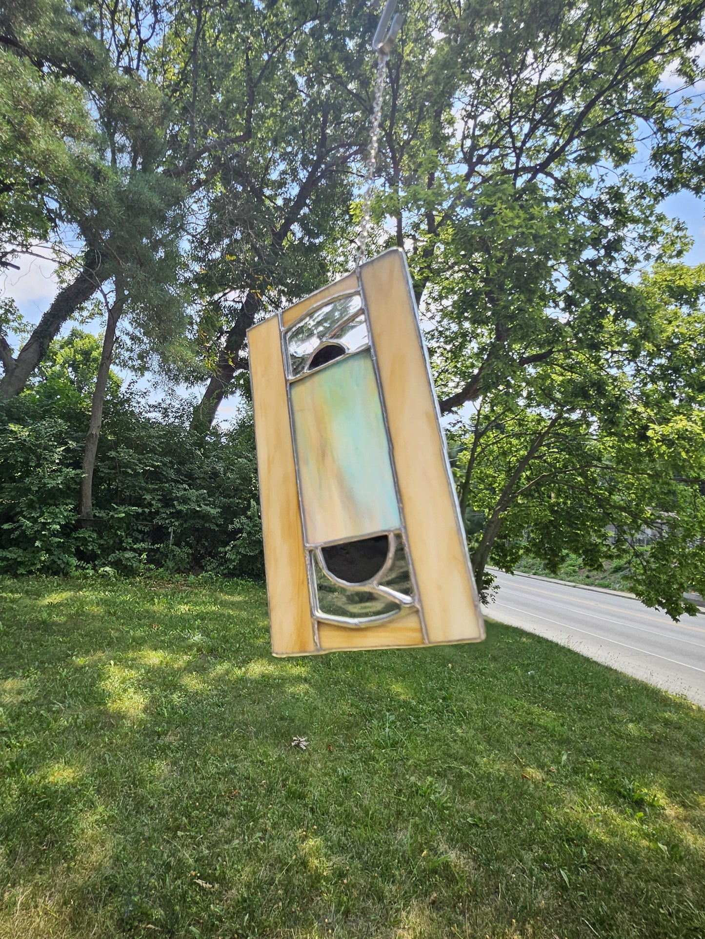 Handmade Stained Glass Panel: VHS Tape (Various Colors)