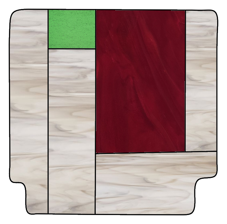 Stained Glass Pattern Bundle - Retro, Digital Download, 5 Patterns