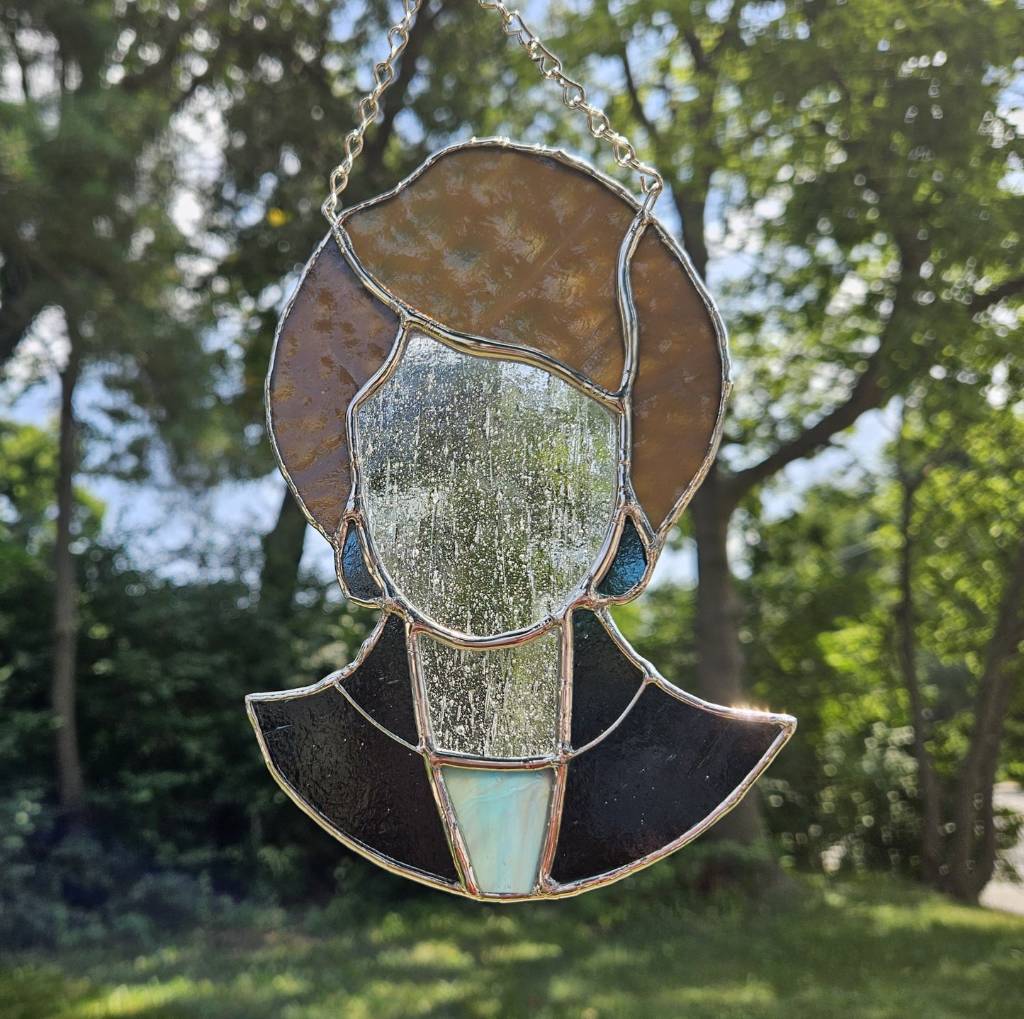 Handmade Stained Glass Suncatcher: Golden Girls Bust, Dorothy
