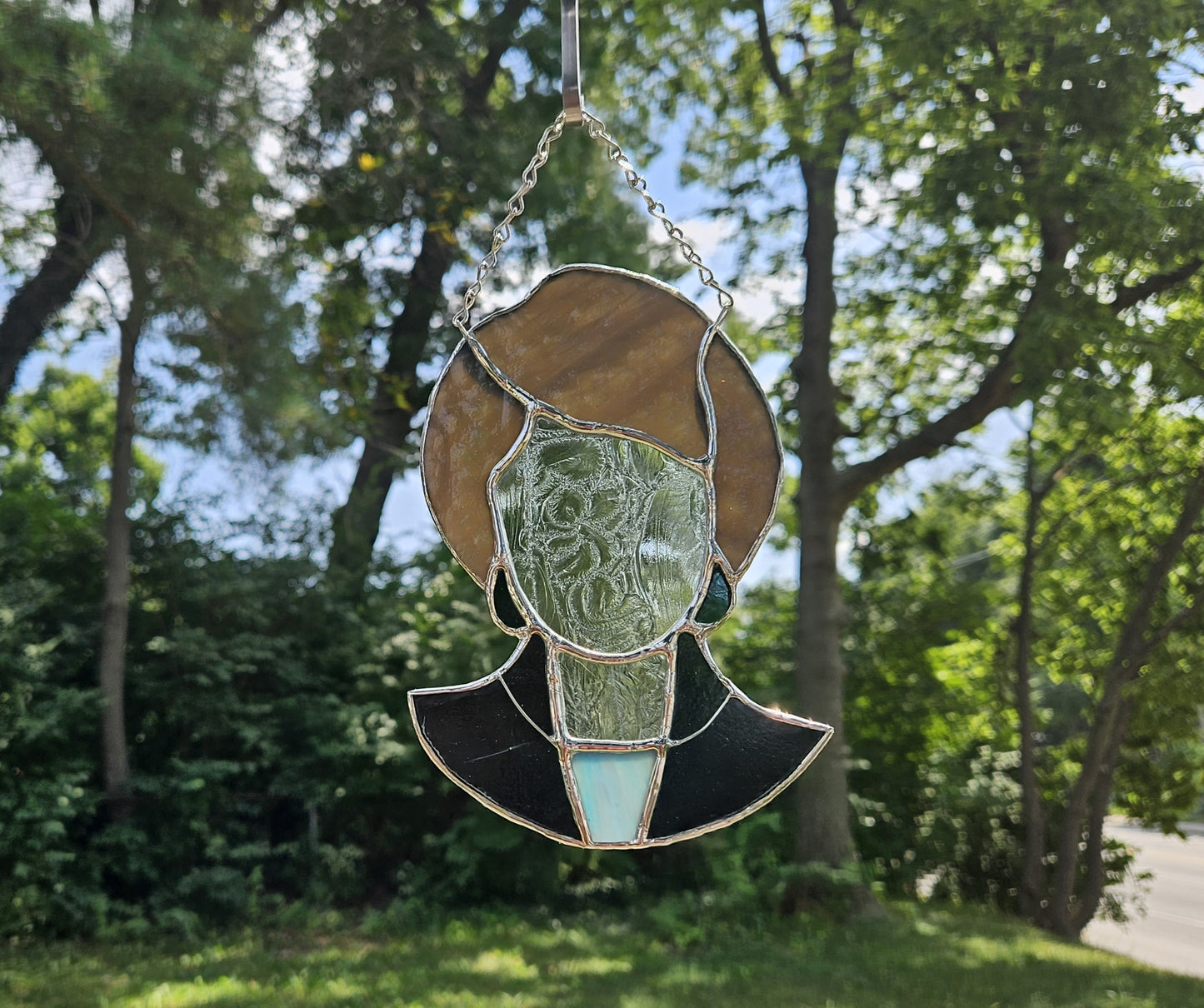 Handmade Stained Glass Suncatcher: Golden Girls Bust, Dorothy