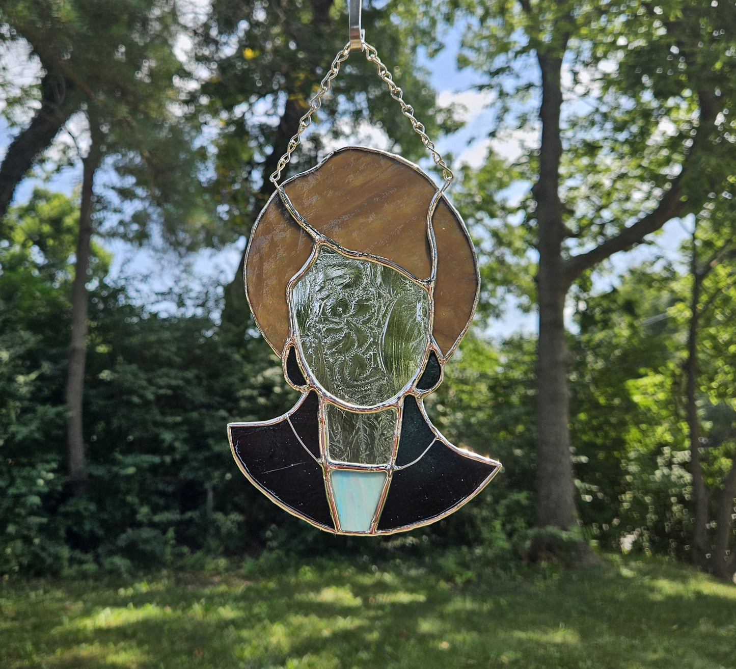 Handmade Stained Glass Suncatcher: Golden Girls Bust, Dorothy