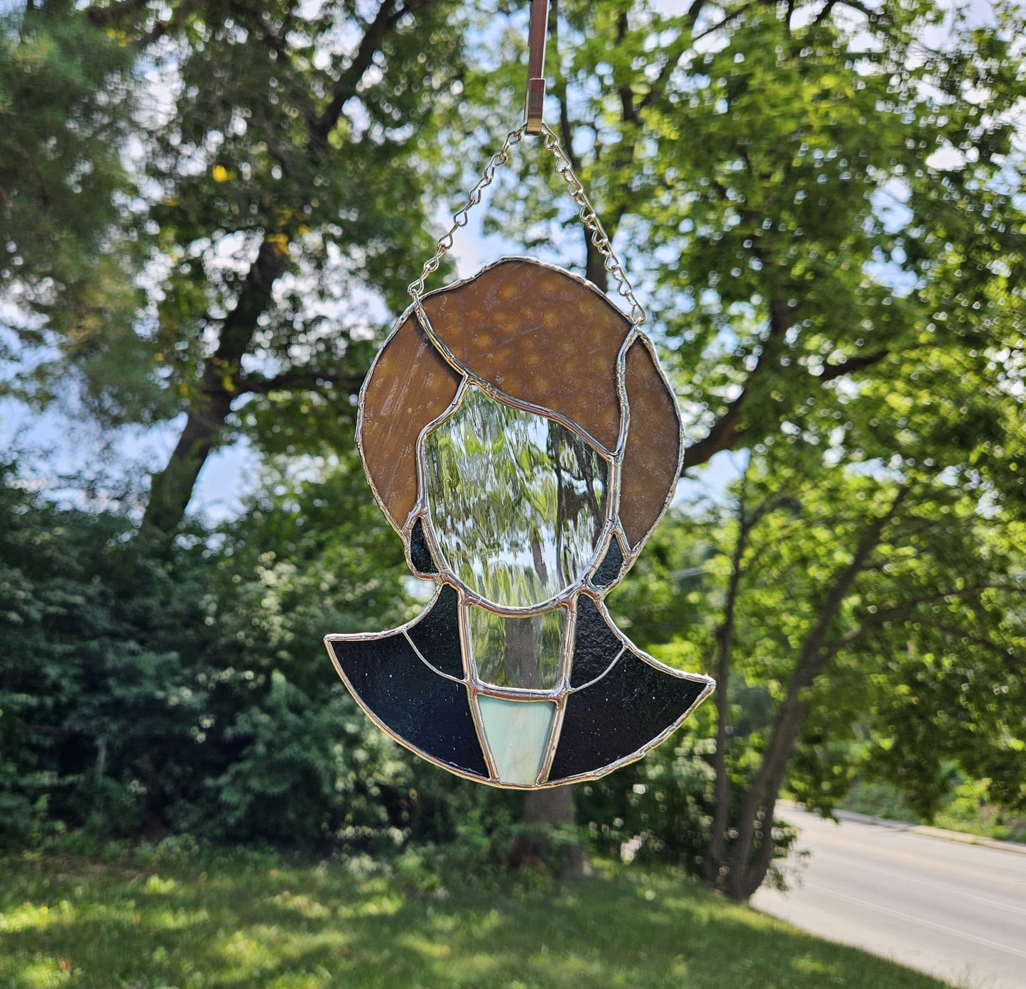 Handmade Stained Glass Suncatcher: Golden Girls Bust, Dorothy
