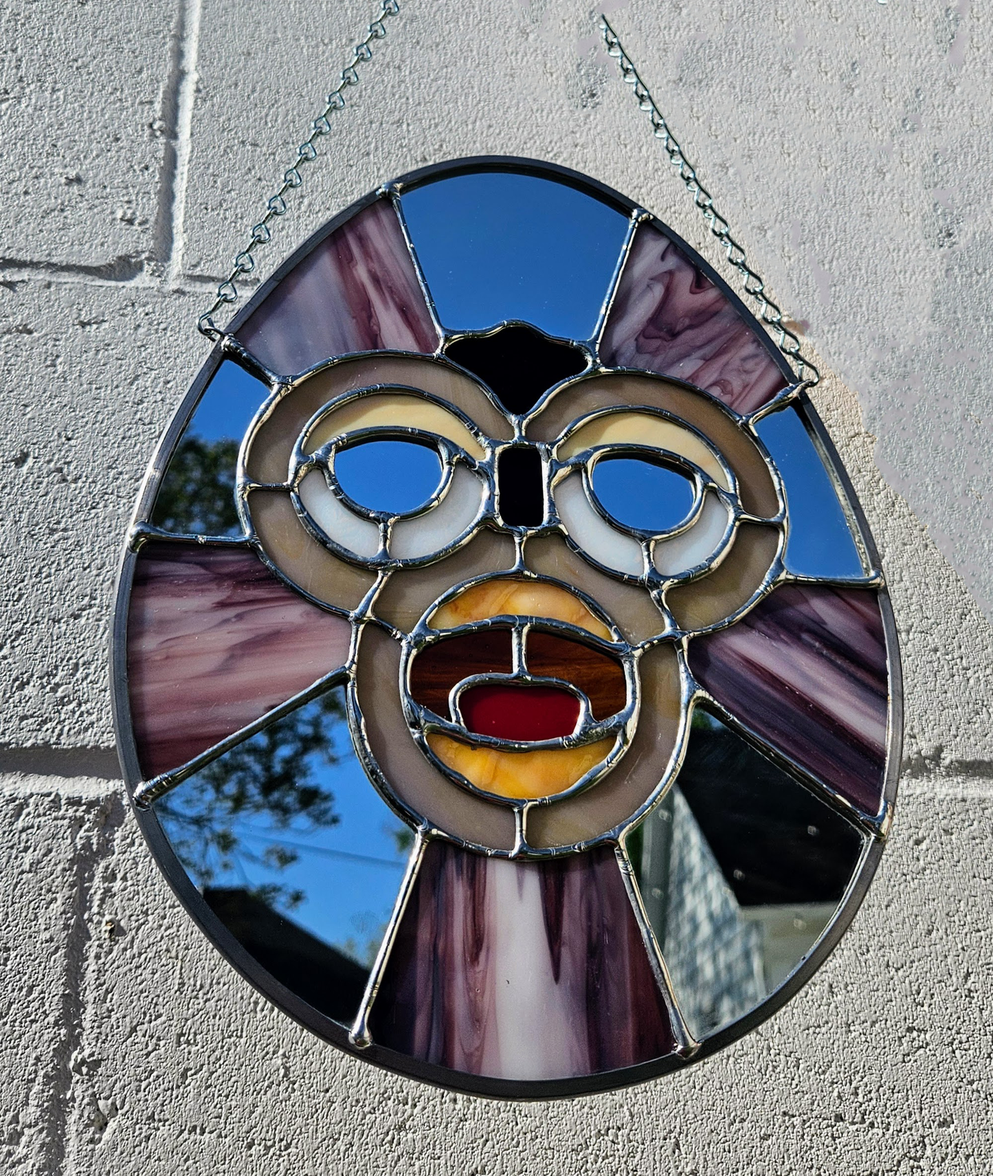 Furby Egg Stained Glass Panel (Made to Order!)