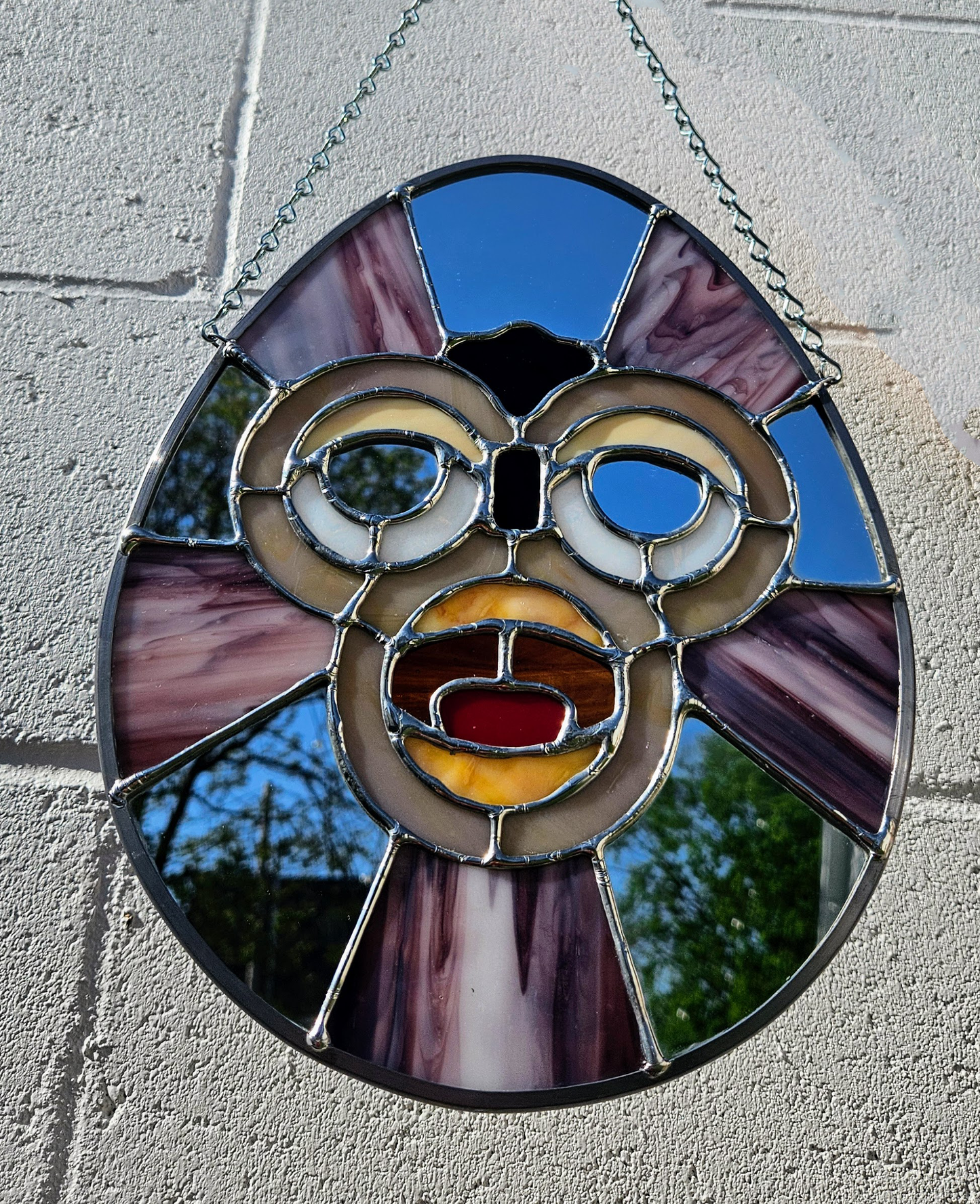 Furby Egg Stained Glass Panel (Made to Order!)