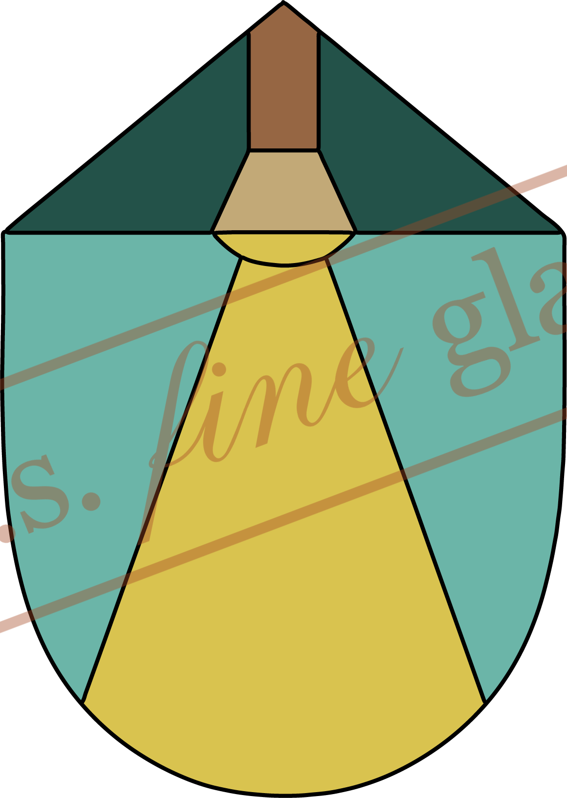 Geometric Flashlight Stained Glass Pattern