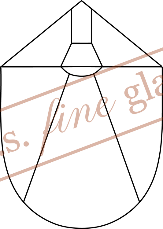 Geometric Flashlight Stained Glass Pattern