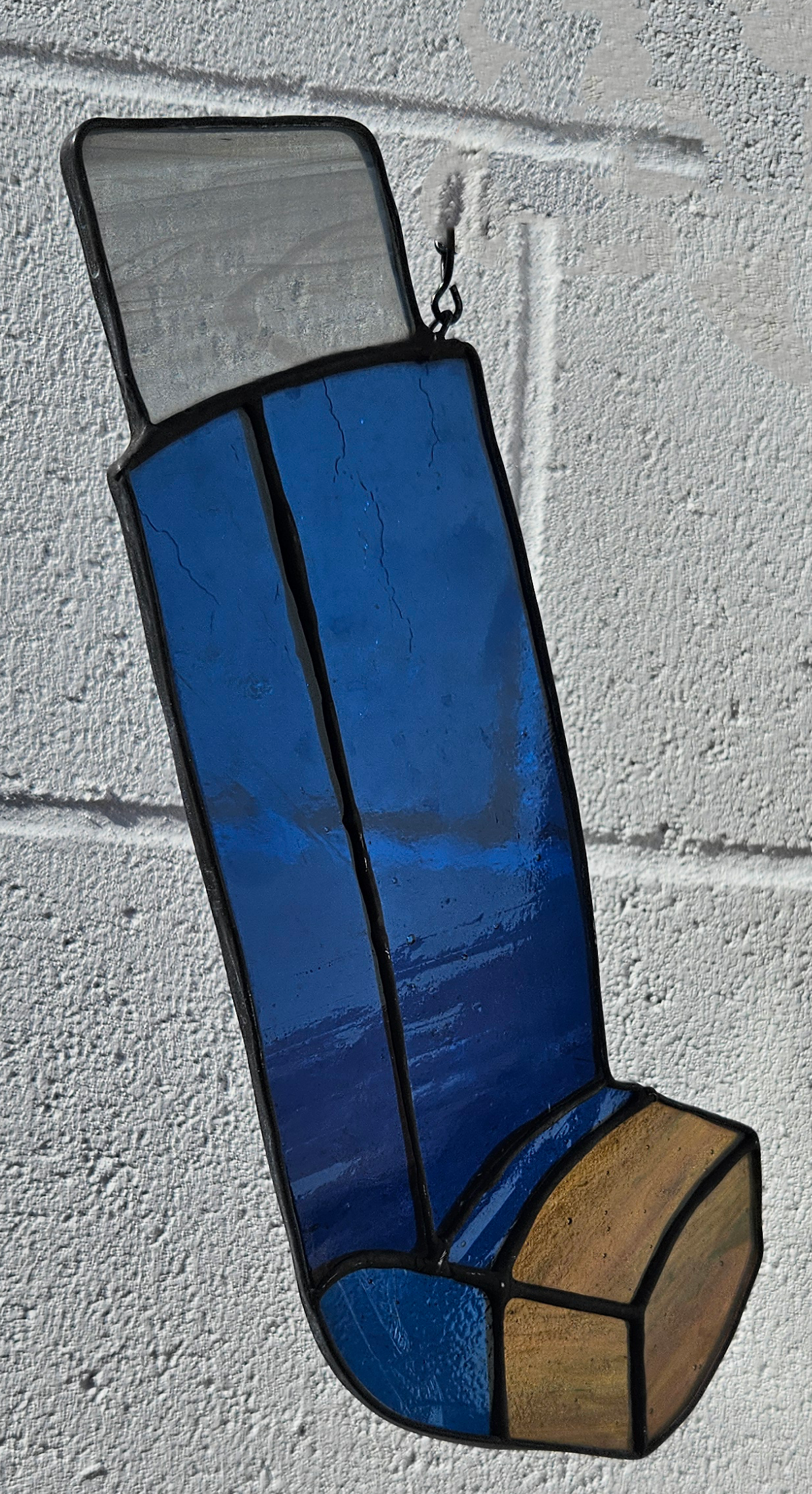 Asthma Inhaler Stained Glass Suncatcher