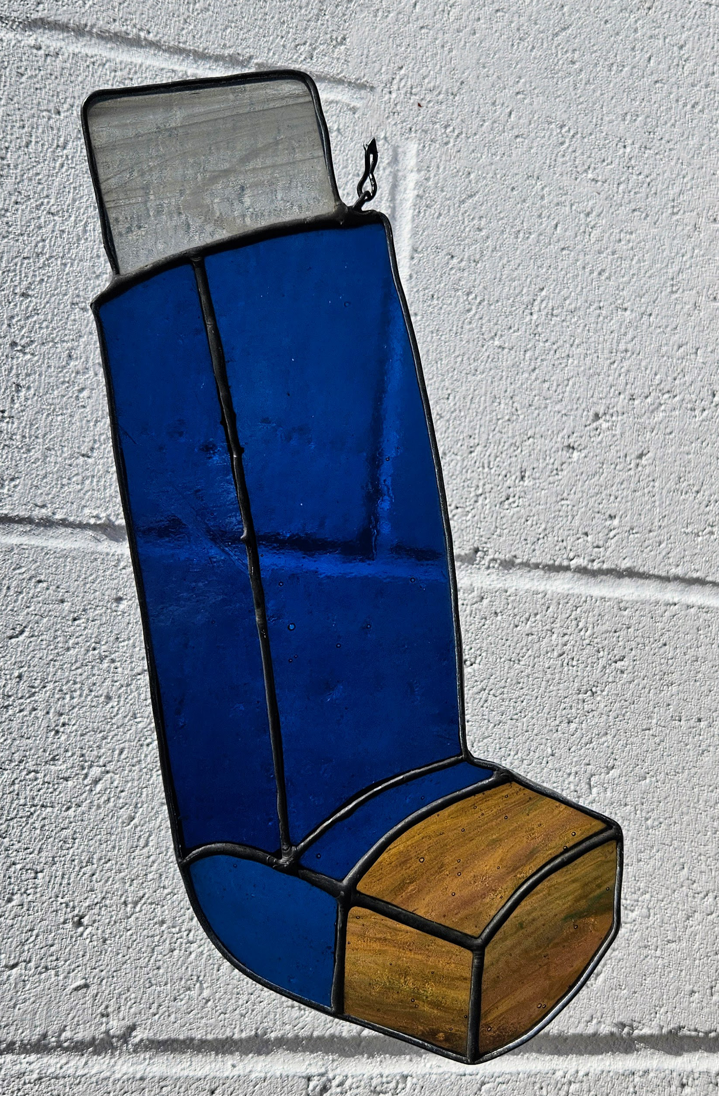 Asthma Inhaler Stained Glass Suncatcher