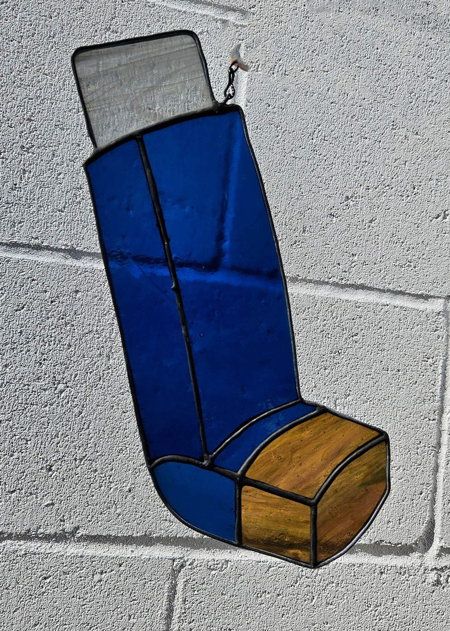 Asthma Inhaler Stained Glass Suncatcher