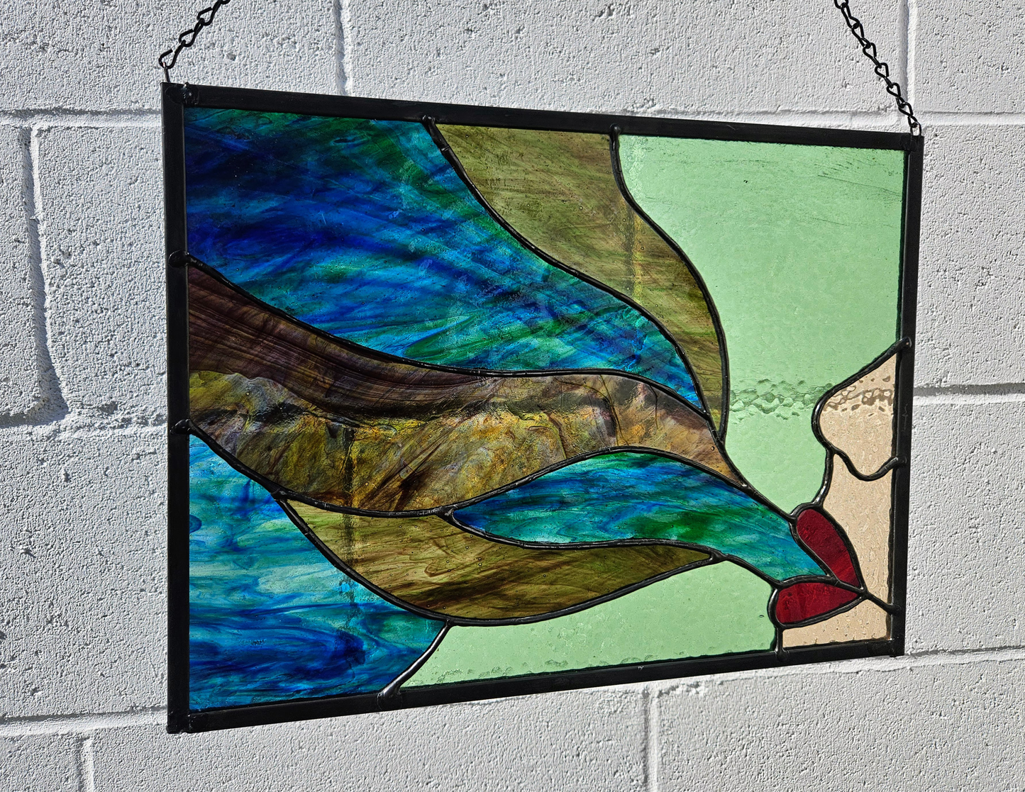 The Exhale Stained Glass Panel