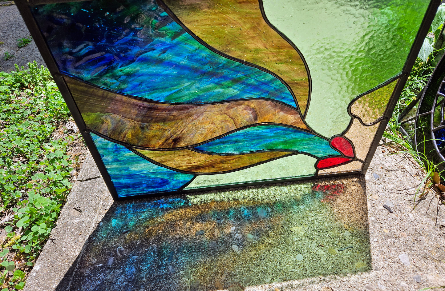 The Exhale Stained Glass Panel