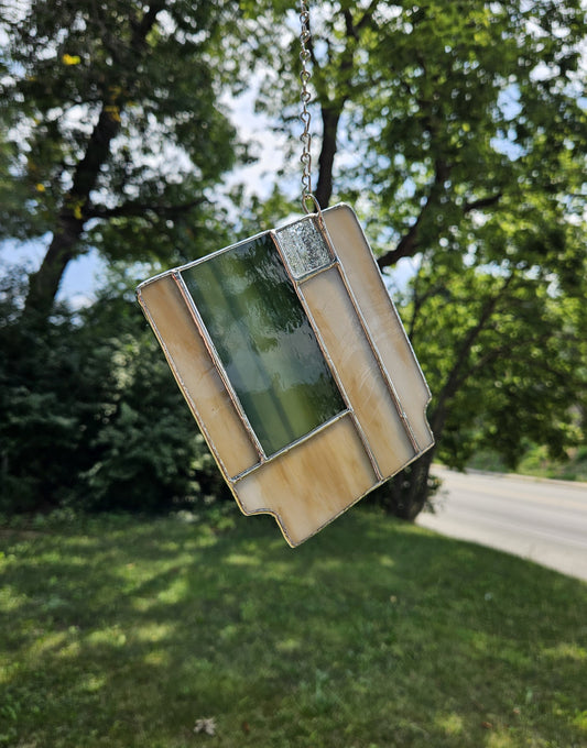 Handmade Stained Glass Panel: 8-Bit Cartridge (Various Colors)