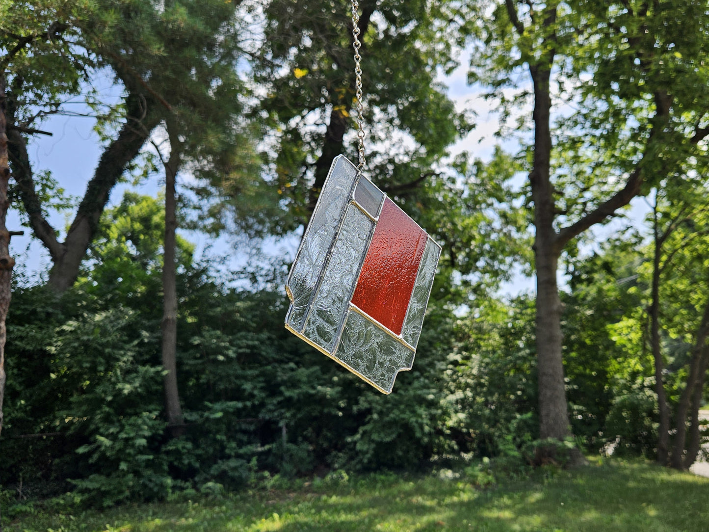 Handmade Stained Glass Panel: 8-Bit Cartridge (Various Colors)