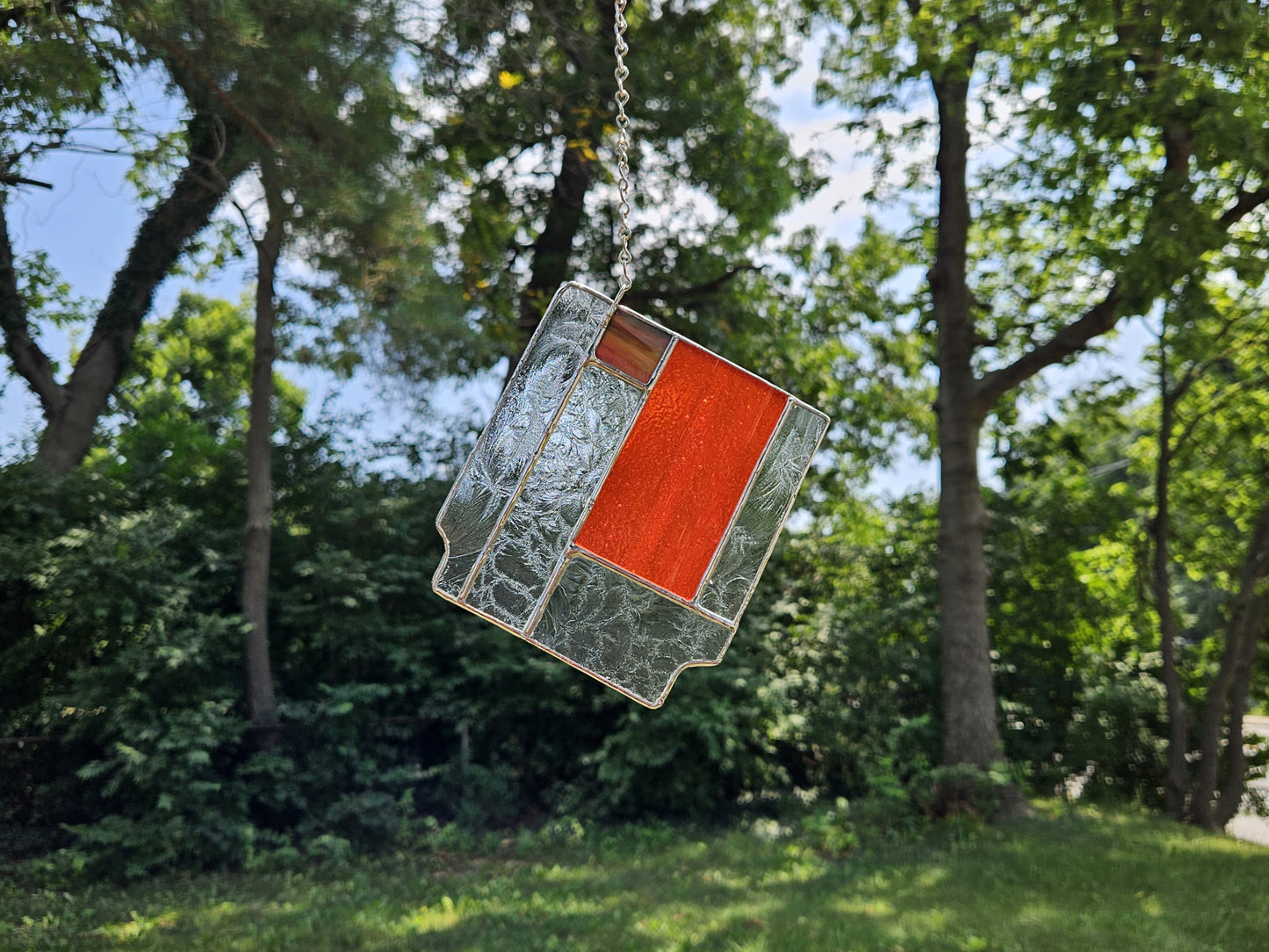 Handmade Stained Glass Panel: 8-Bit Cartridge (Various Colors)