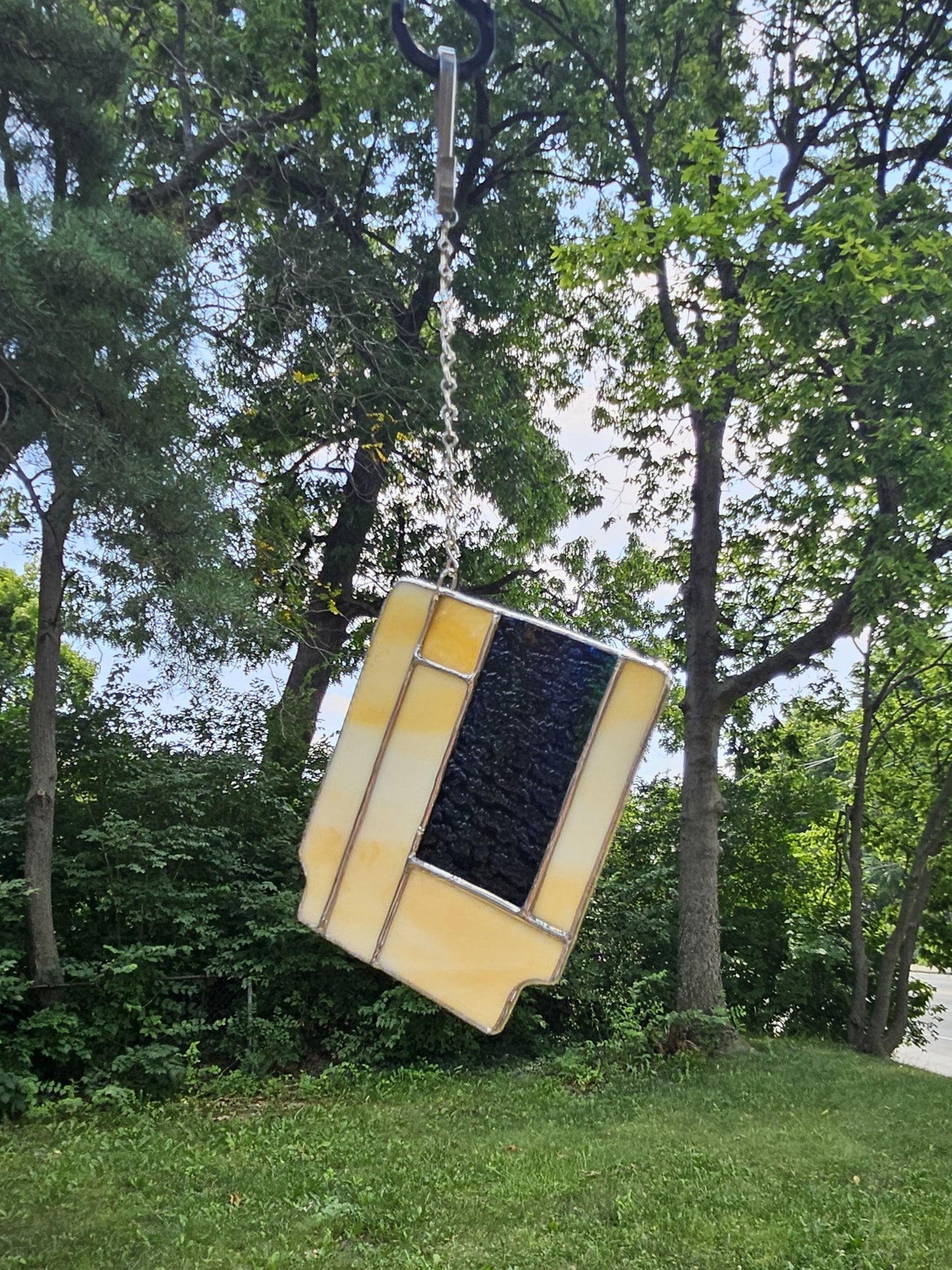 Handmade Stained Glass Panel: 8-Bit Cartridge (Various Colors)