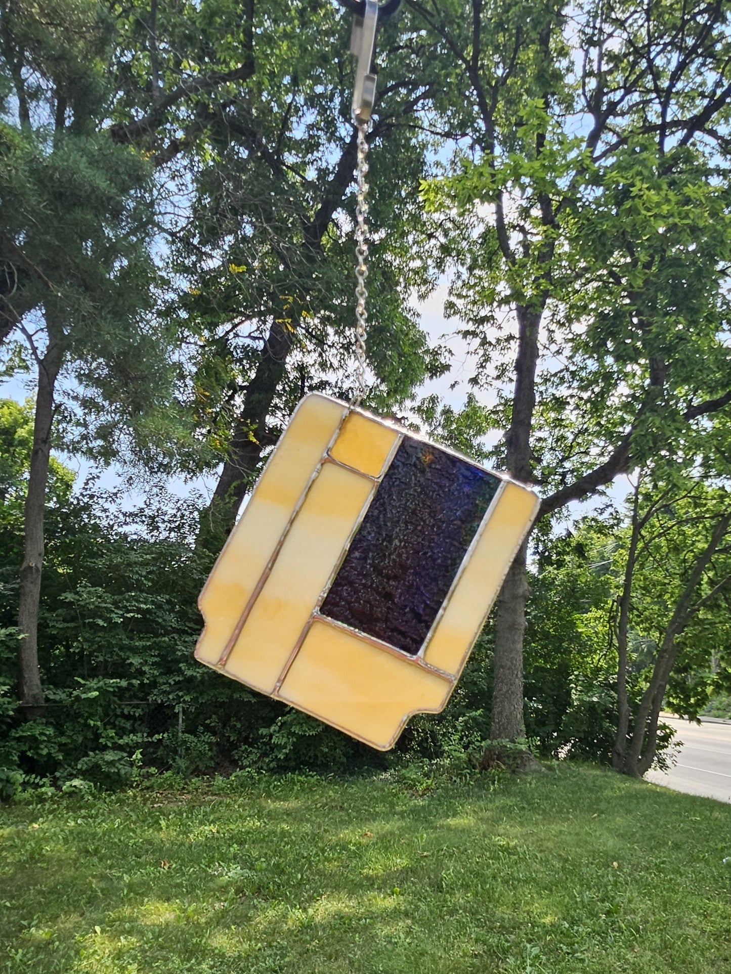 Handmade Stained Glass Panel: 8-Bit Cartridge (Various Colors)