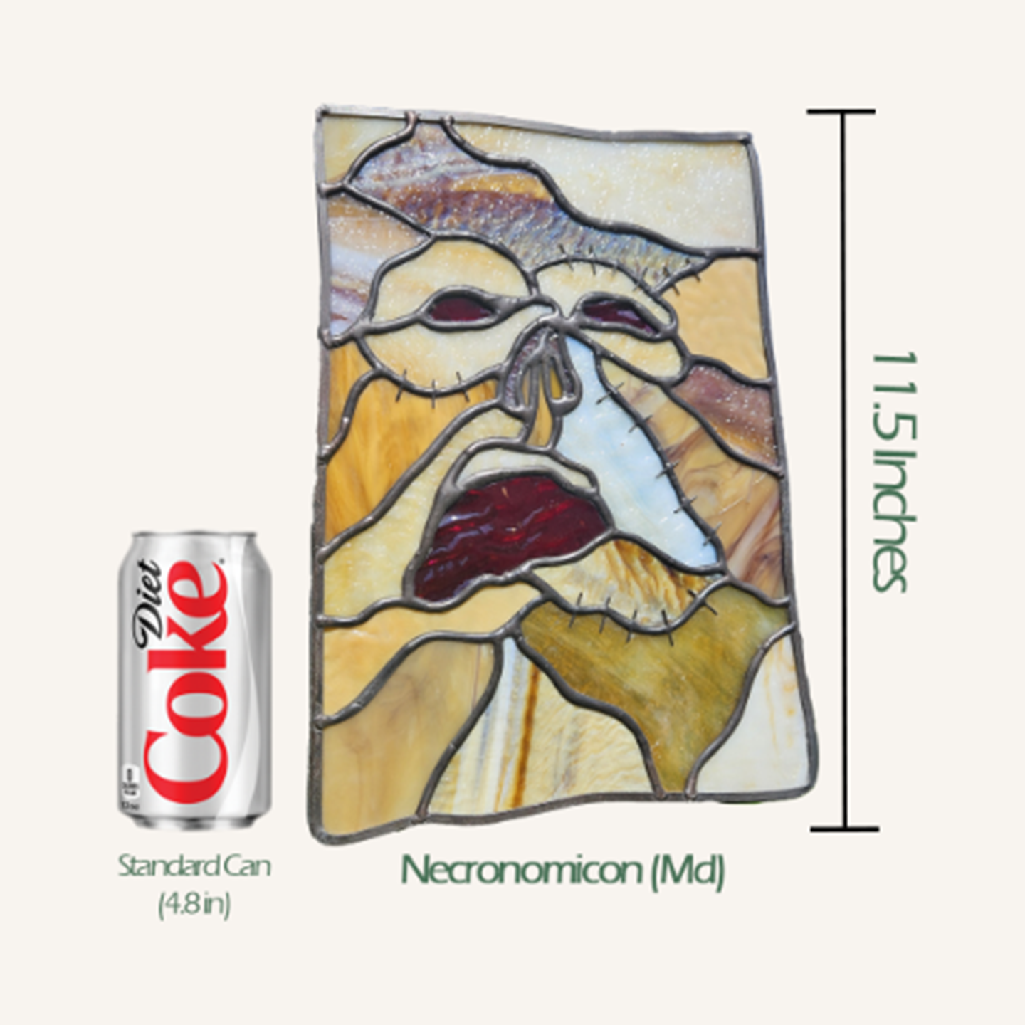 Evil Dead Necronomicon (Md) Stained Glass Panel
