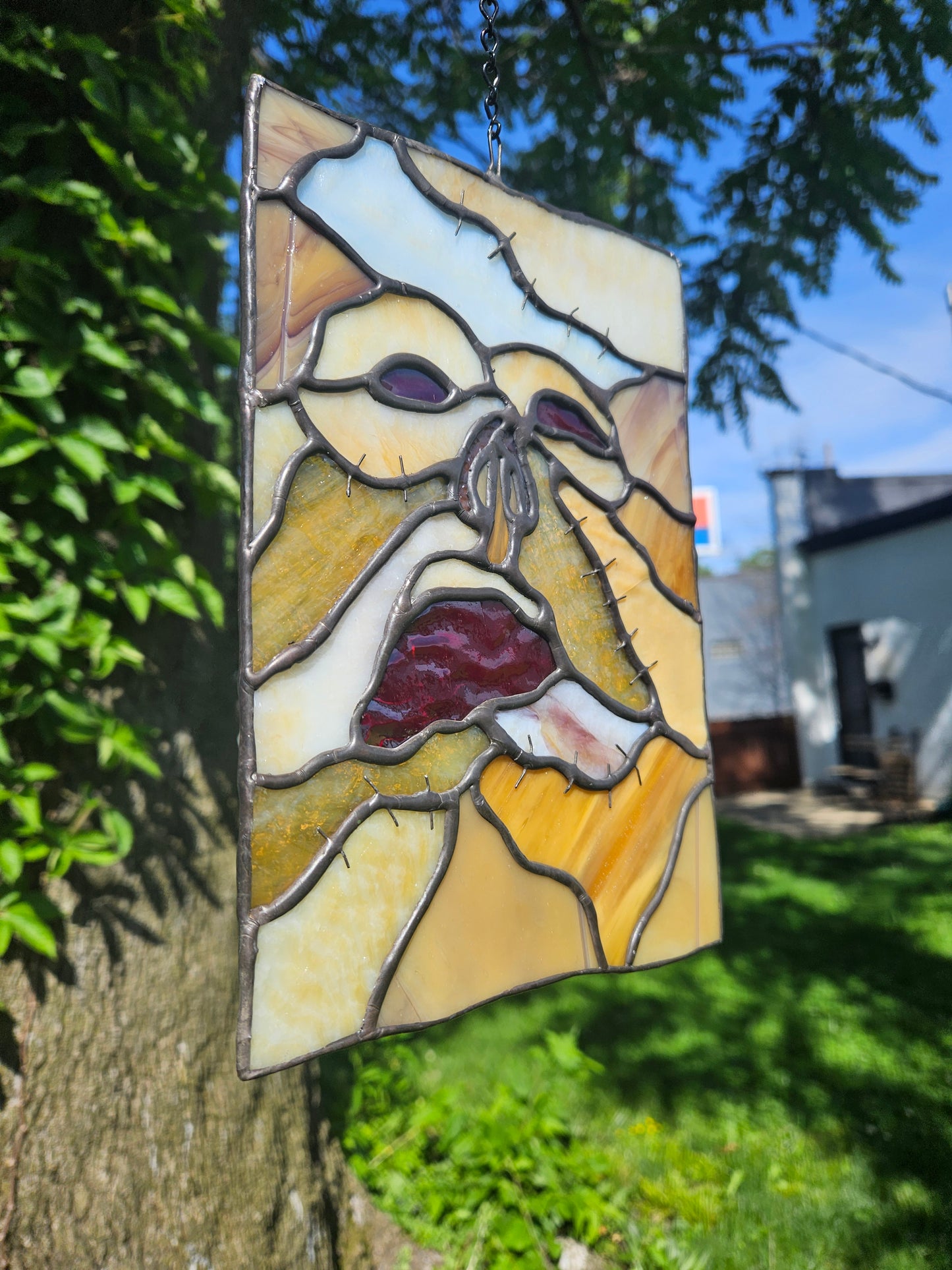 Evil Dead Necronomicon (Sm) Stained Glass Panel