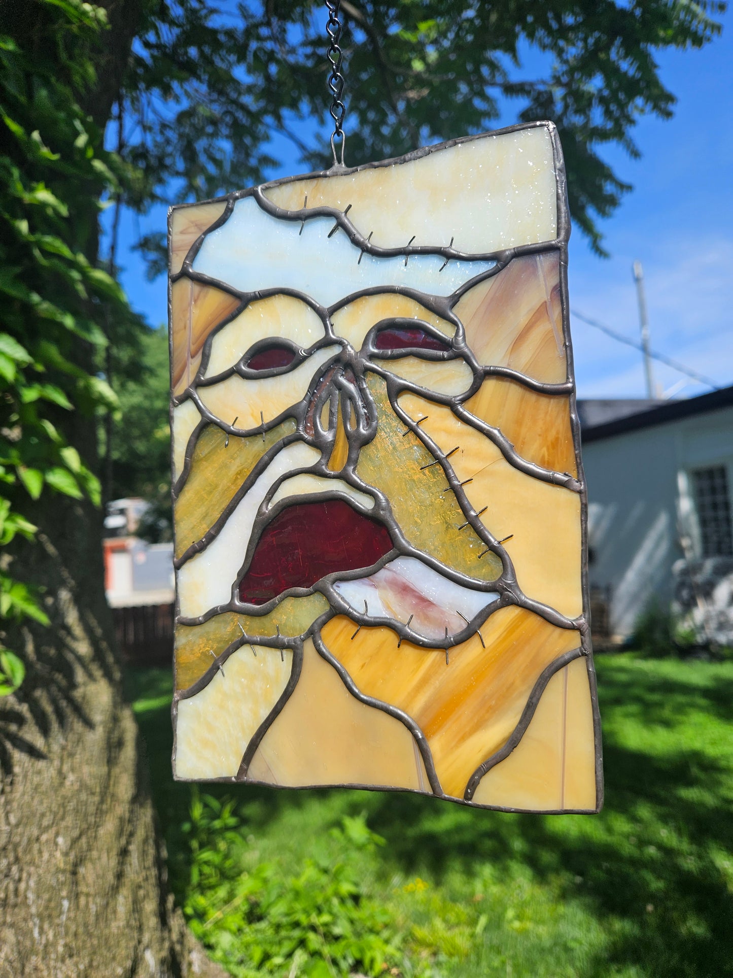 Evil Dead Necronomicon (Sm) Stained Glass Panel