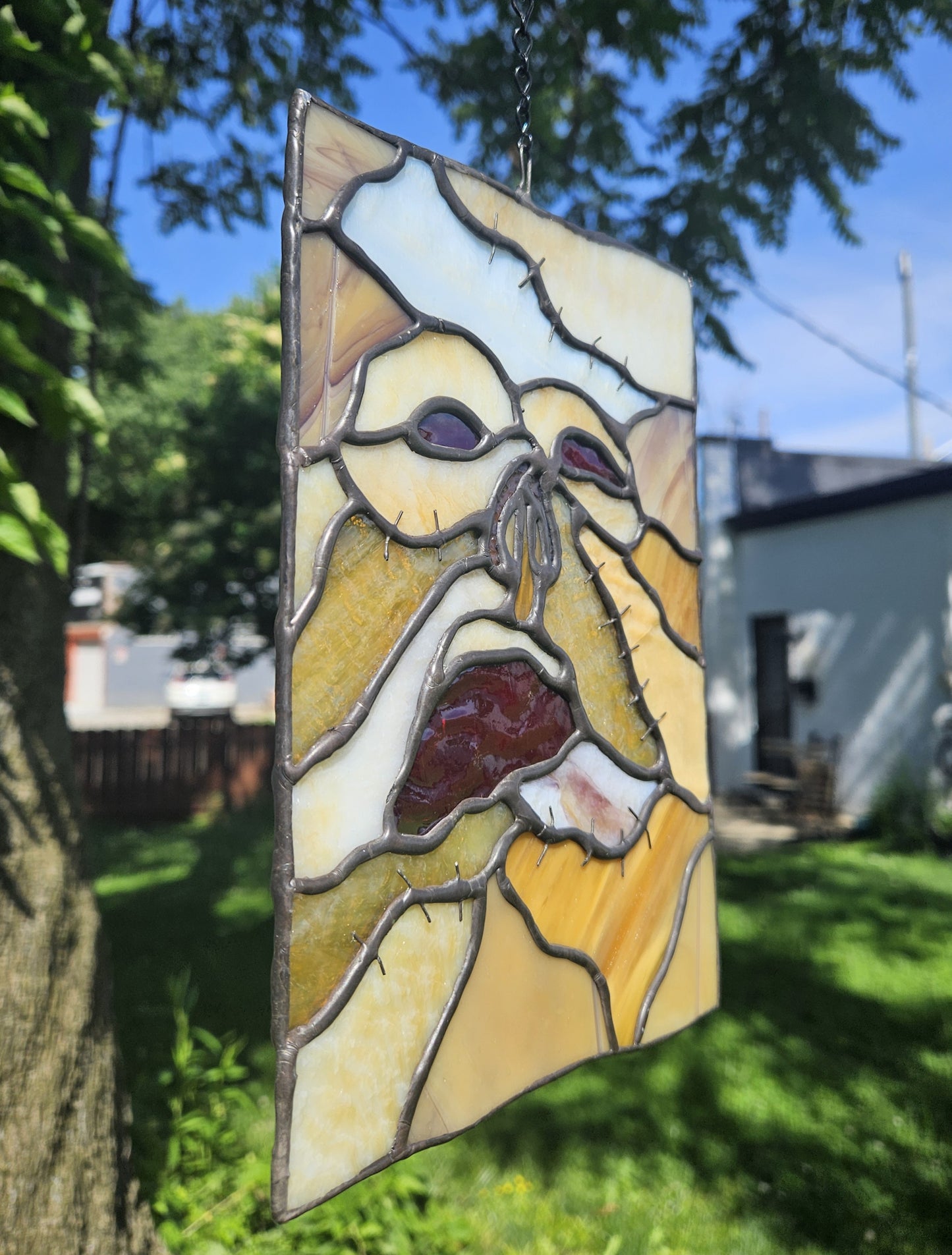 Evil Dead Necronomicon (Sm) Stained Glass Panel