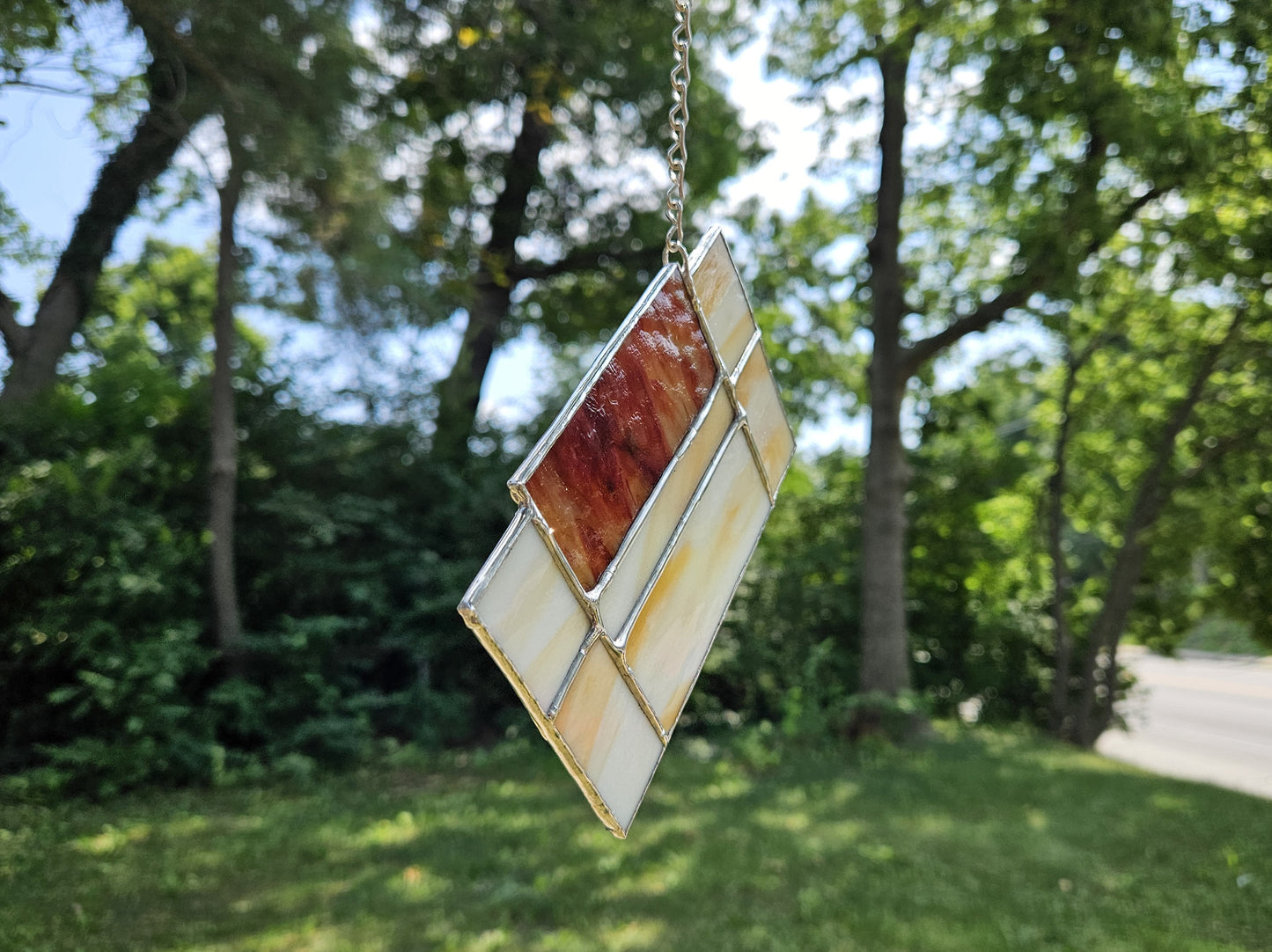 Handmade Stained Glass Panel: 16-Bit Cartridge (Various Colors)