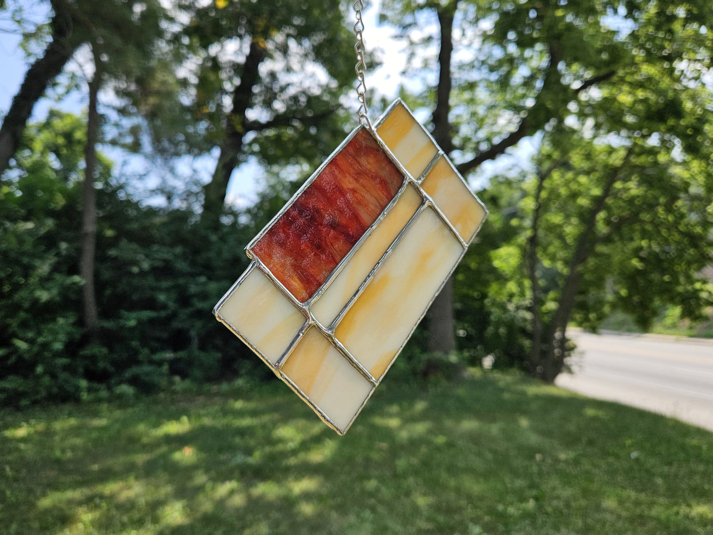 Handmade Stained Glass Panel: 16-Bit Cartridge (Various Colors)
