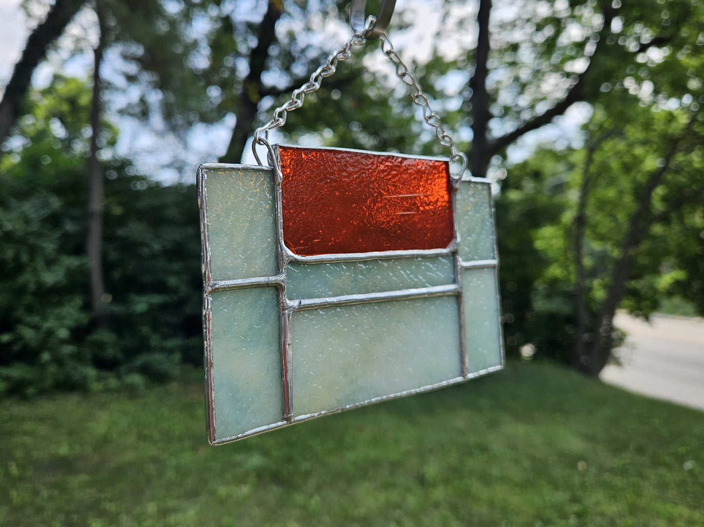 Handmade Stained Glass Panel: 16-Bit Cartridge (Various Colors)