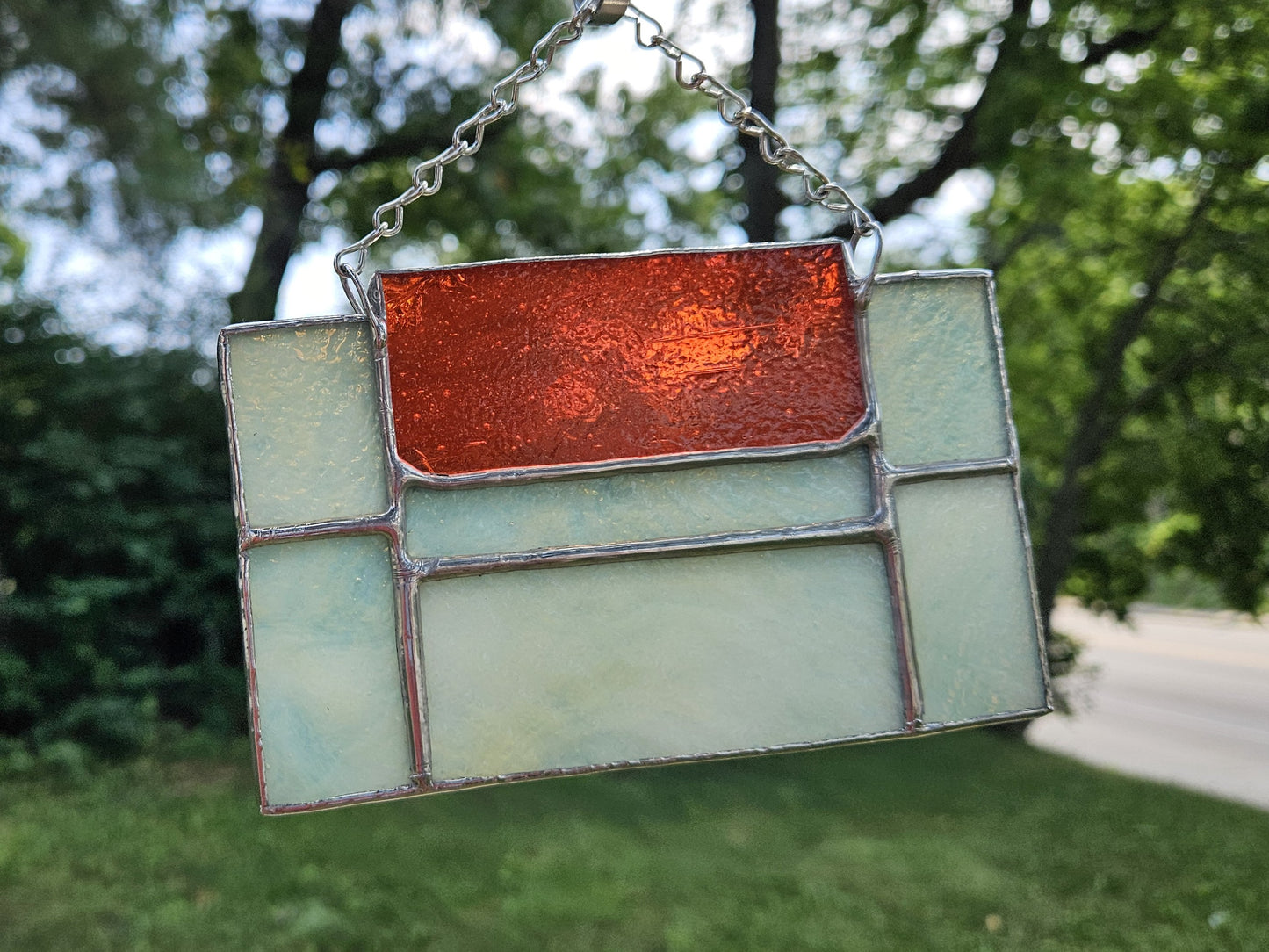 Handmade Stained Glass Panel: 16-Bit Cartridge (Various Colors)