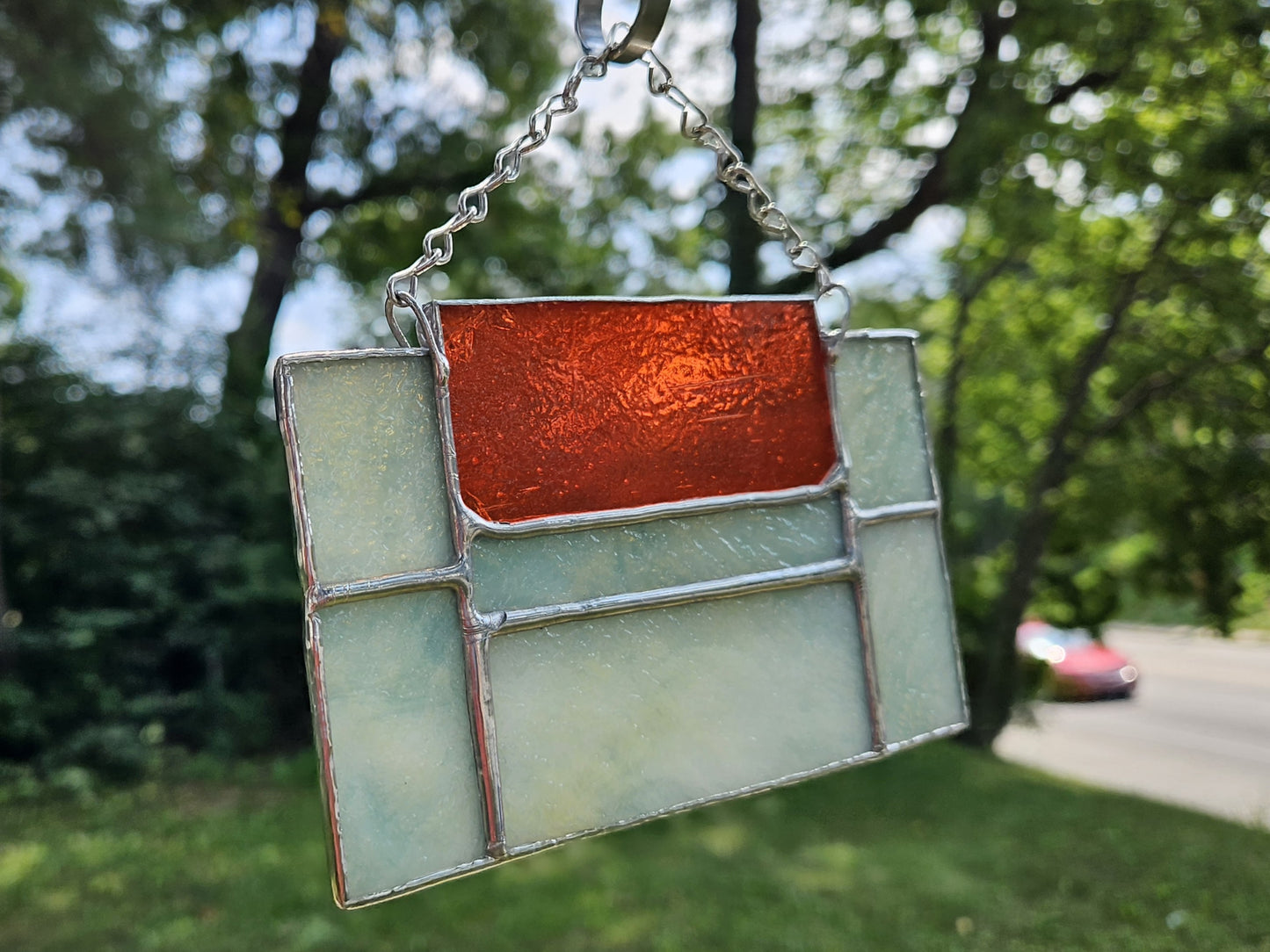 Handmade Stained Glass Panel: 16-Bit Cartridge (Various Colors)