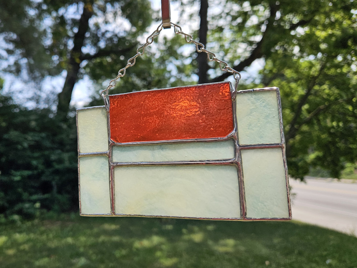 Handmade Stained Glass Panel: 16-Bit Cartridge (Various Colors)
