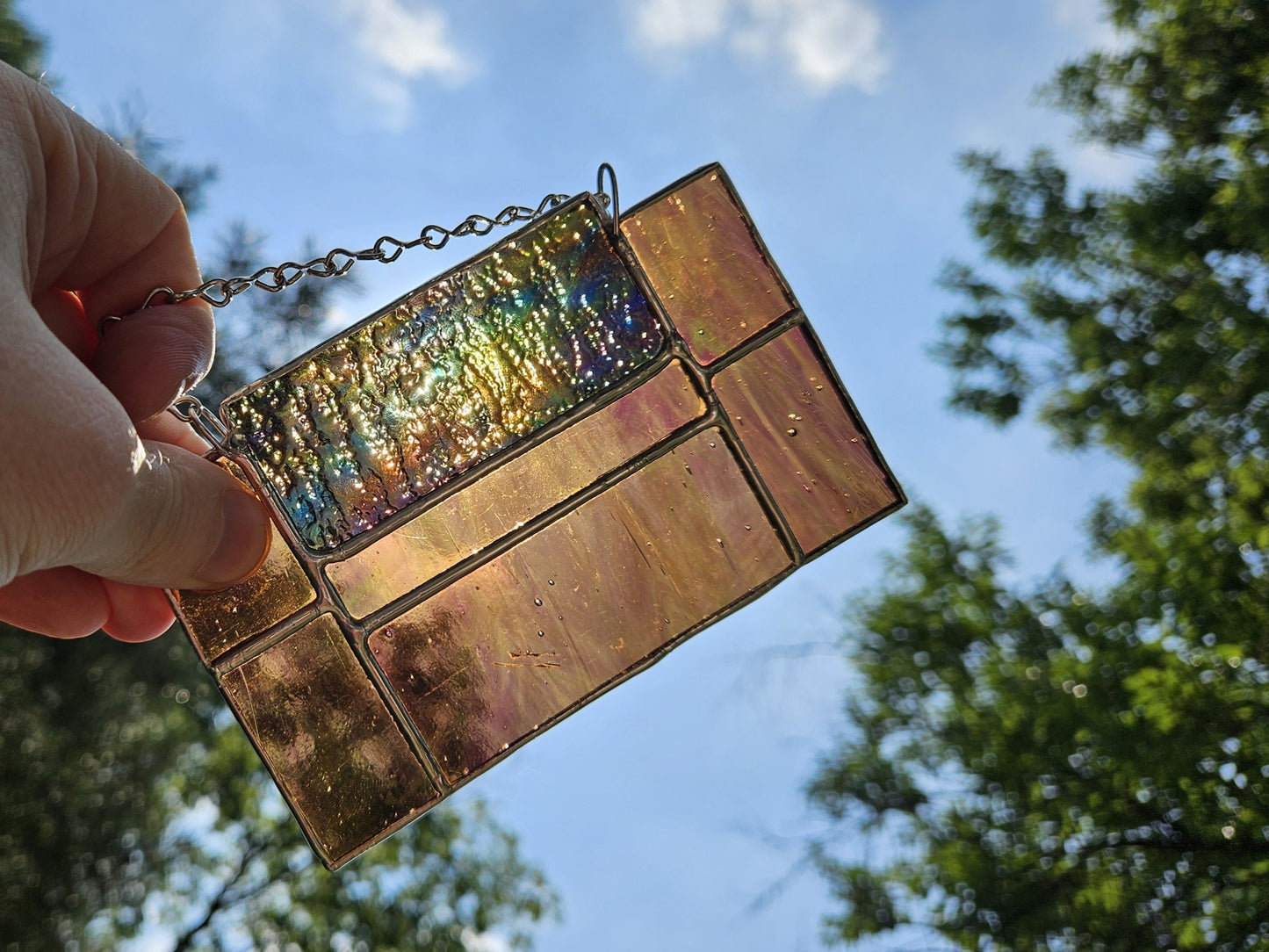Handmade Stained Glass Panel: 16-Bit Cartridge (Various Colors)