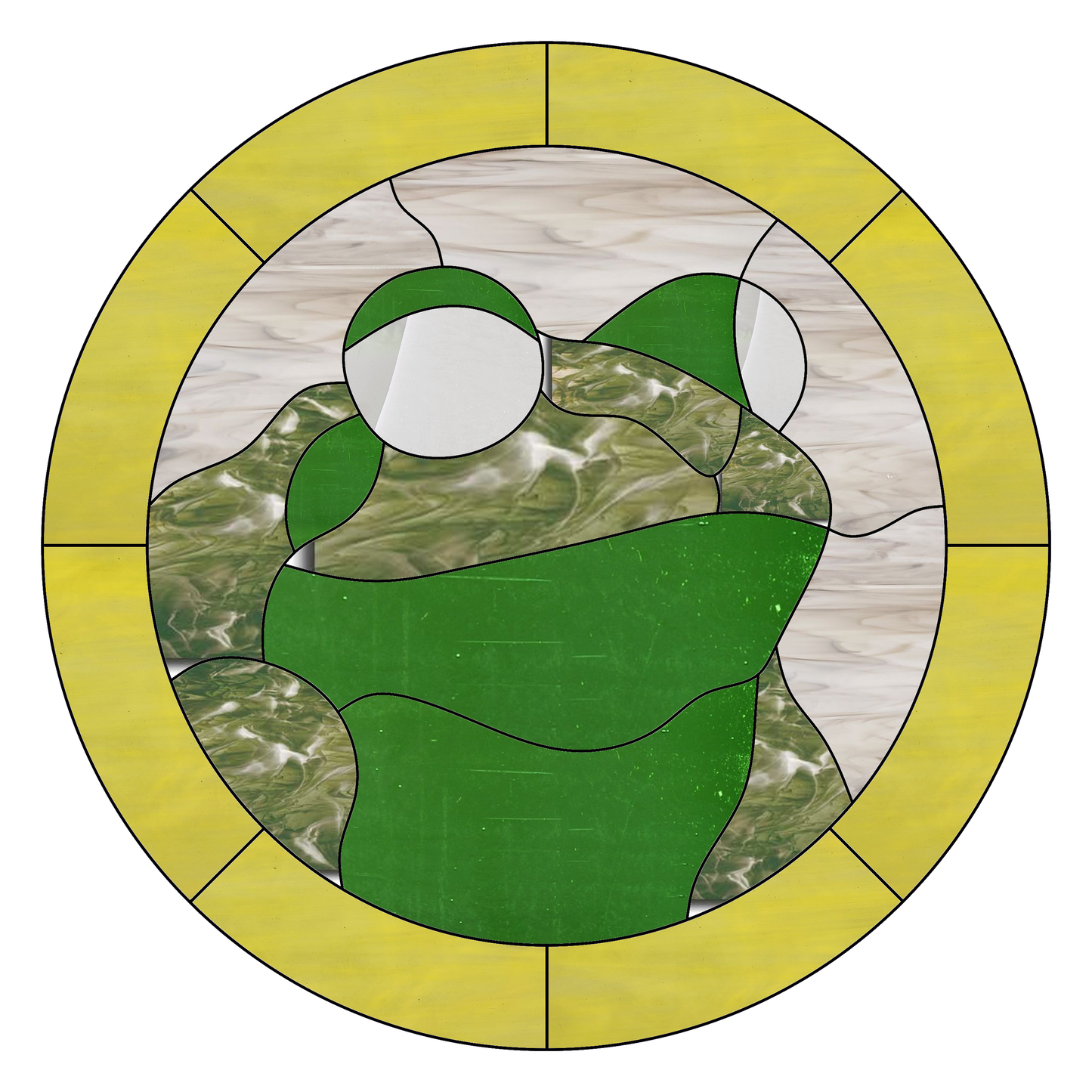 Stained Glass Pattern - Thicc Frog, Digital Download