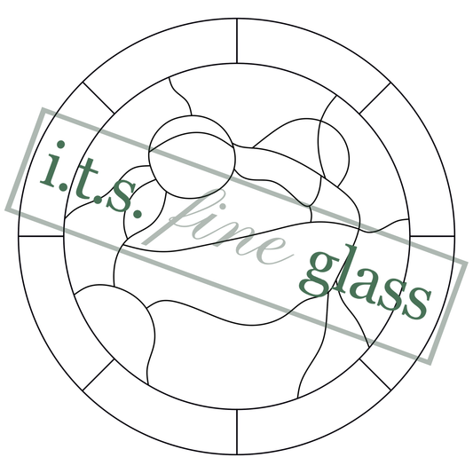 Stained Glass Pattern - Thicc Frog, Digital Download