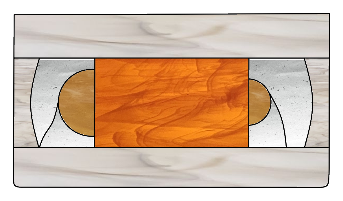 Stained Glass Pattern Bundle - Retro, Digital Download, 5 Patterns