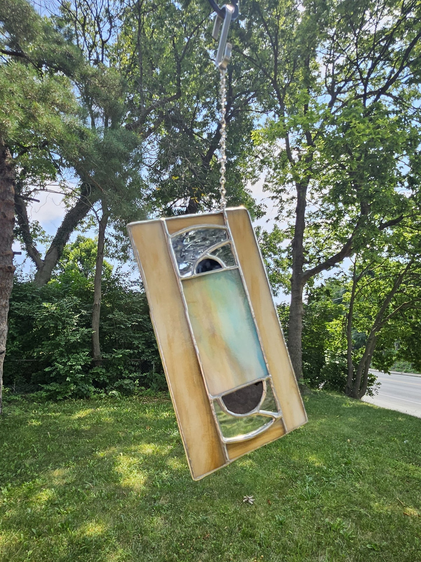 Handmade Stained Glass Panel: VHS Tape (Various Colors)