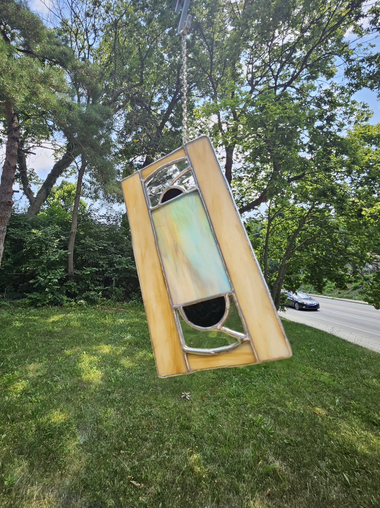 Handmade Stained Glass Panel: VHS Tape (Various Colors)