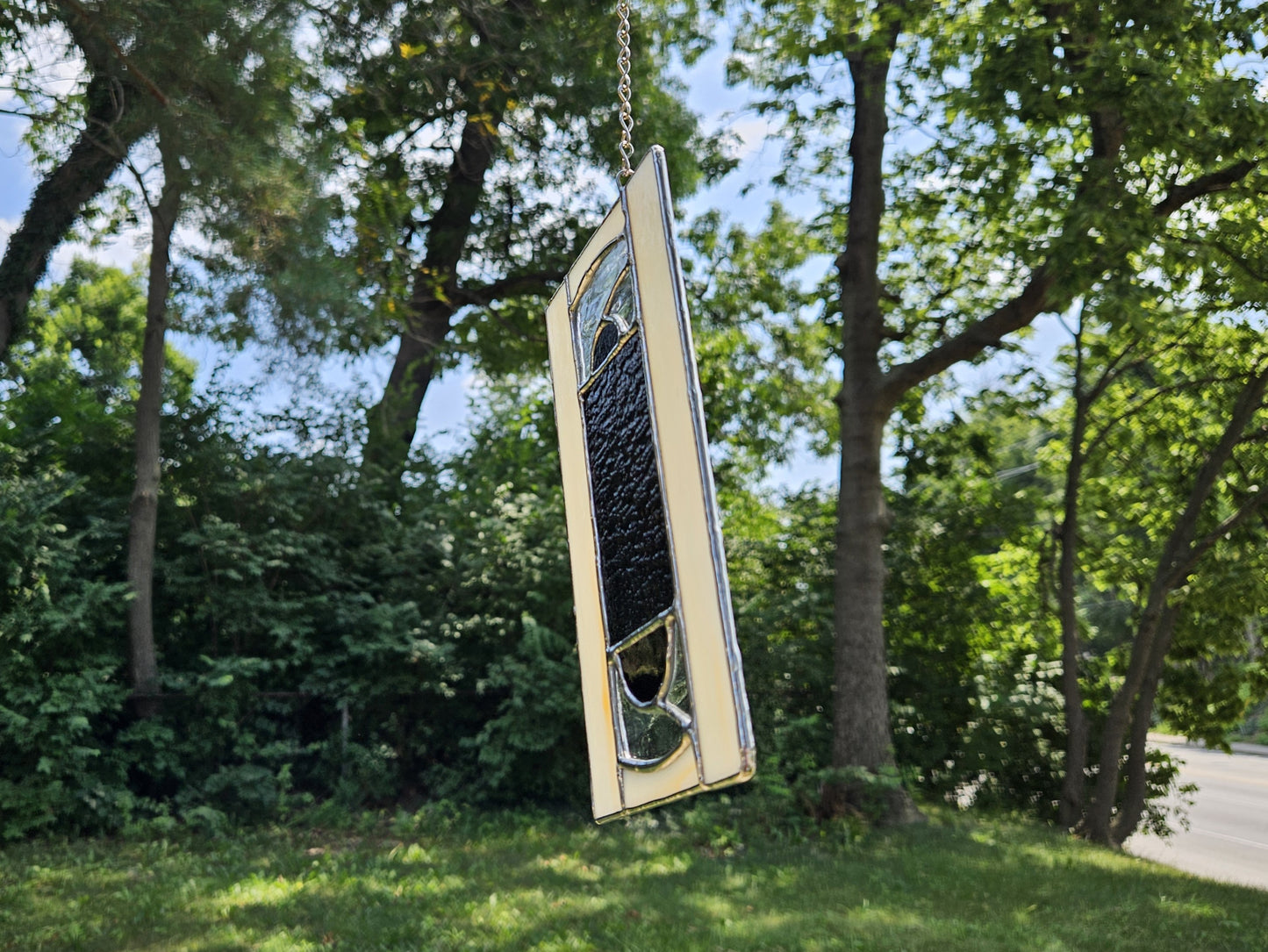 Handmade Stained Glass Panel: VHS Tape (Various Colors)