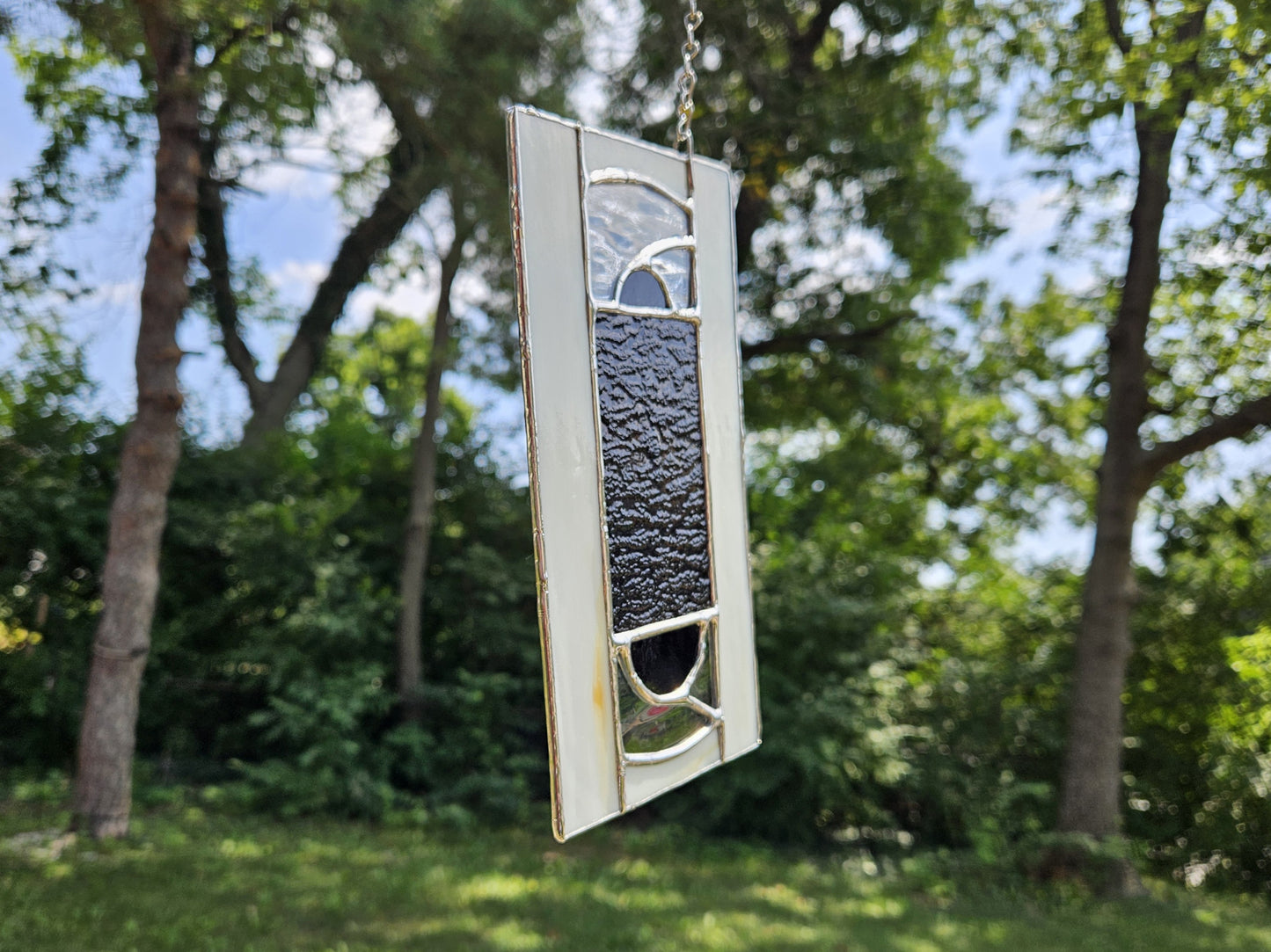 Handmade Stained Glass Panel: VHS Tape (Various Colors)