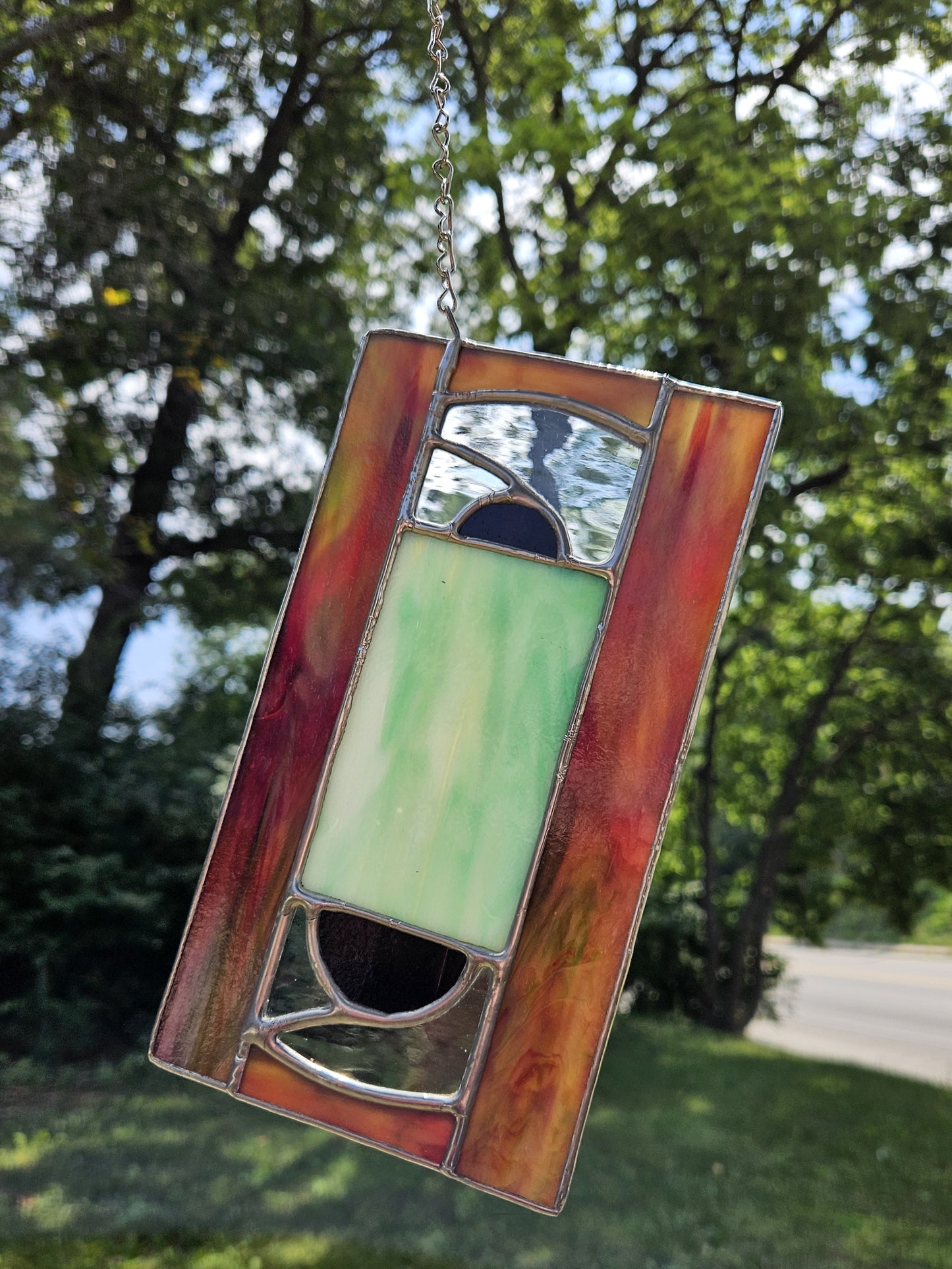 Handmade Stained Glass Panel: VHS Tape (Various Colors)