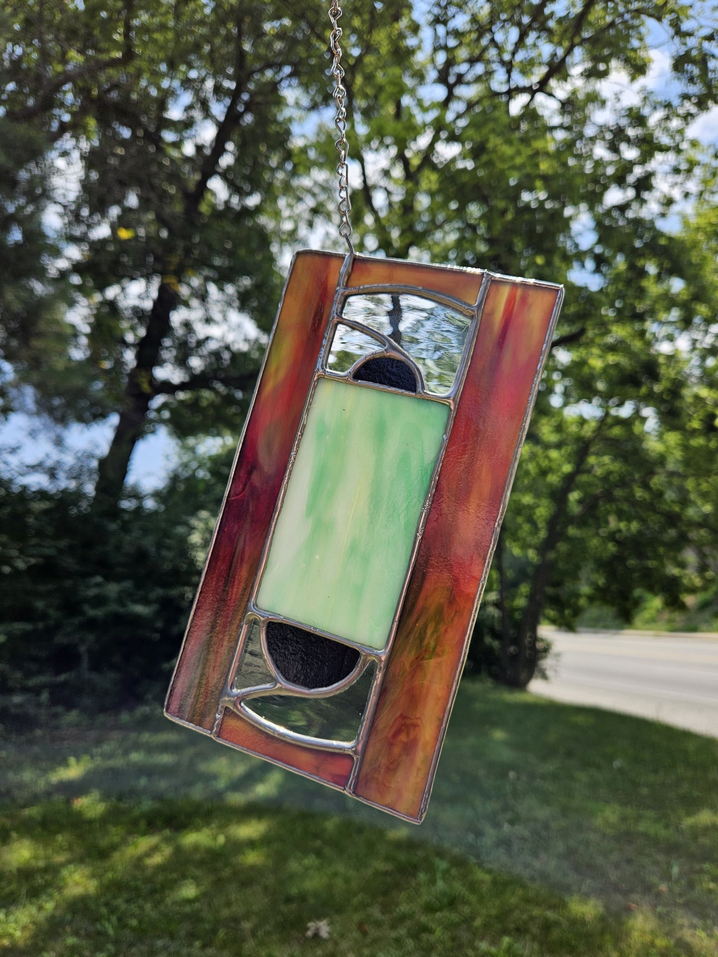 Handmade Stained Glass Panel: VHS Tape (Various Colors)