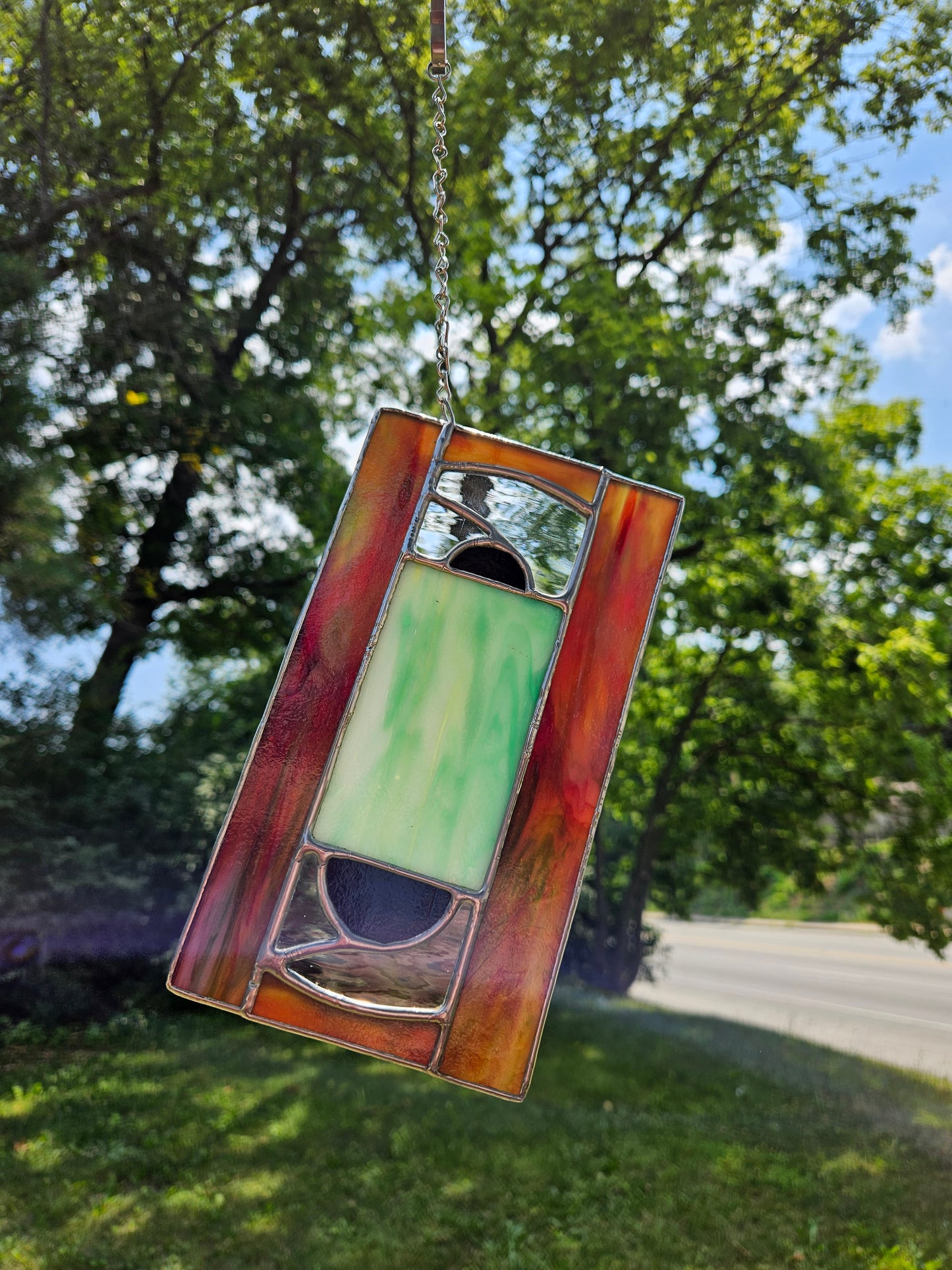 Handmade Stained Glass Panel: VHS Tape (Various Colors)