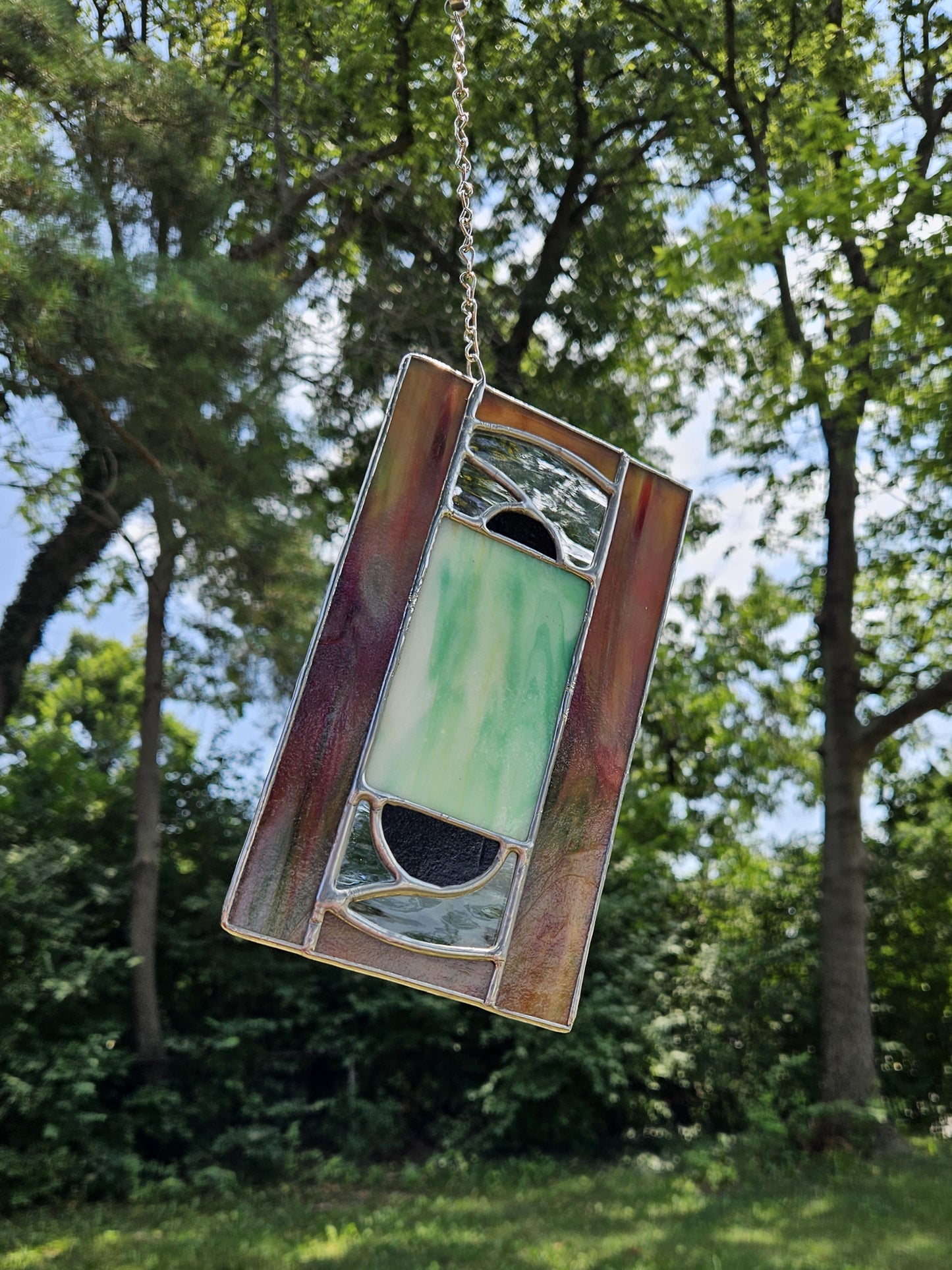 Handmade Stained Glass Panel: VHS Tape (Various Colors)