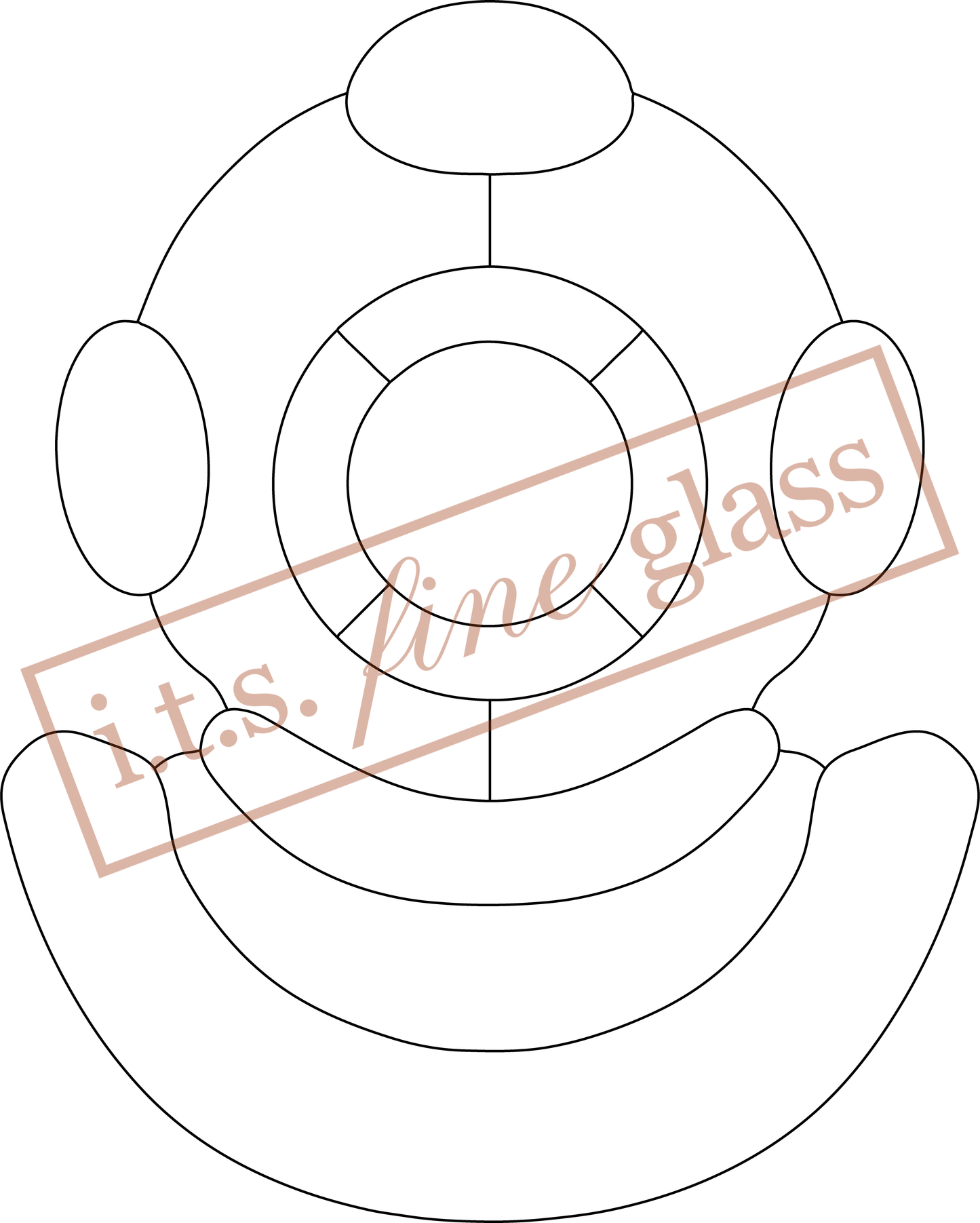 Deep Sea Diver Helmet Stained Glass Pattern
