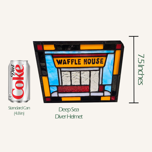 Waffle House Stained Glass Panel (Made to Order!)