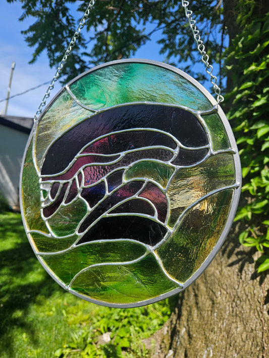 Xenomorph Stained Glass Panel
