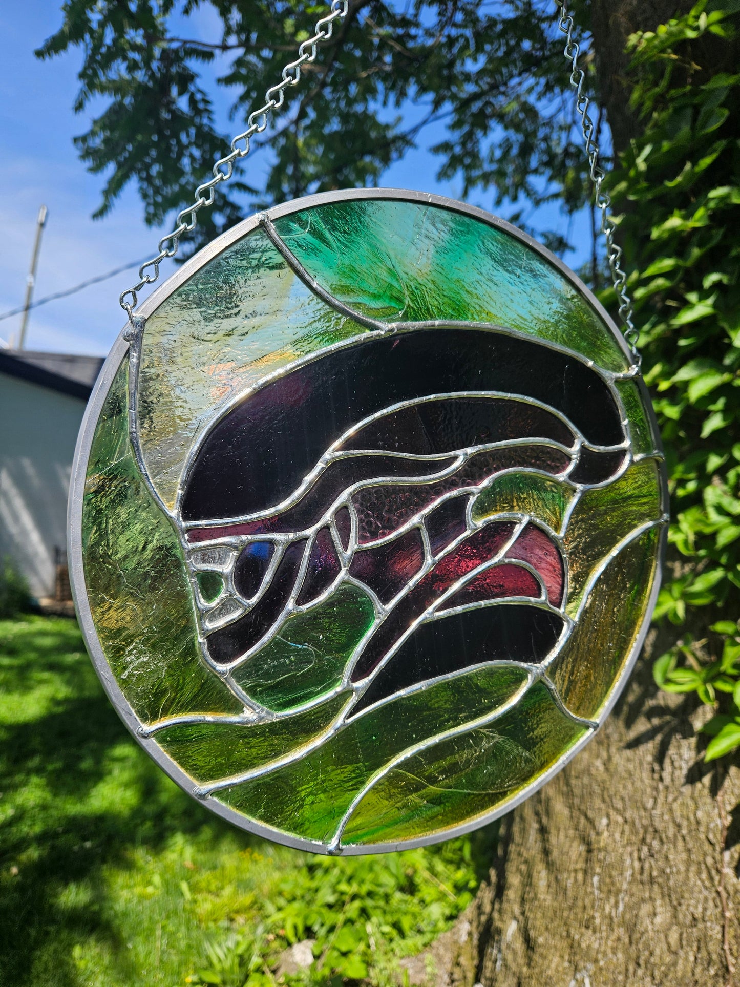 Xenomorph Stained Glass Panel